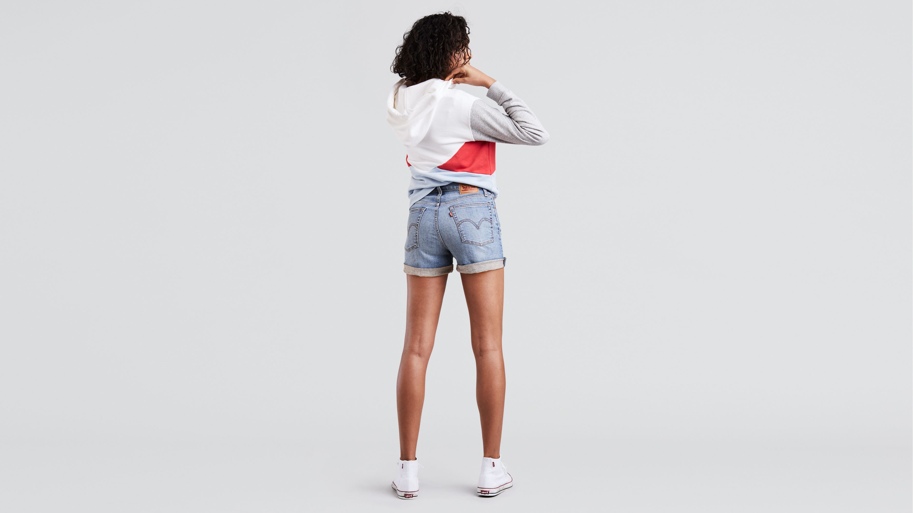 levis denim wedgie fit shorts