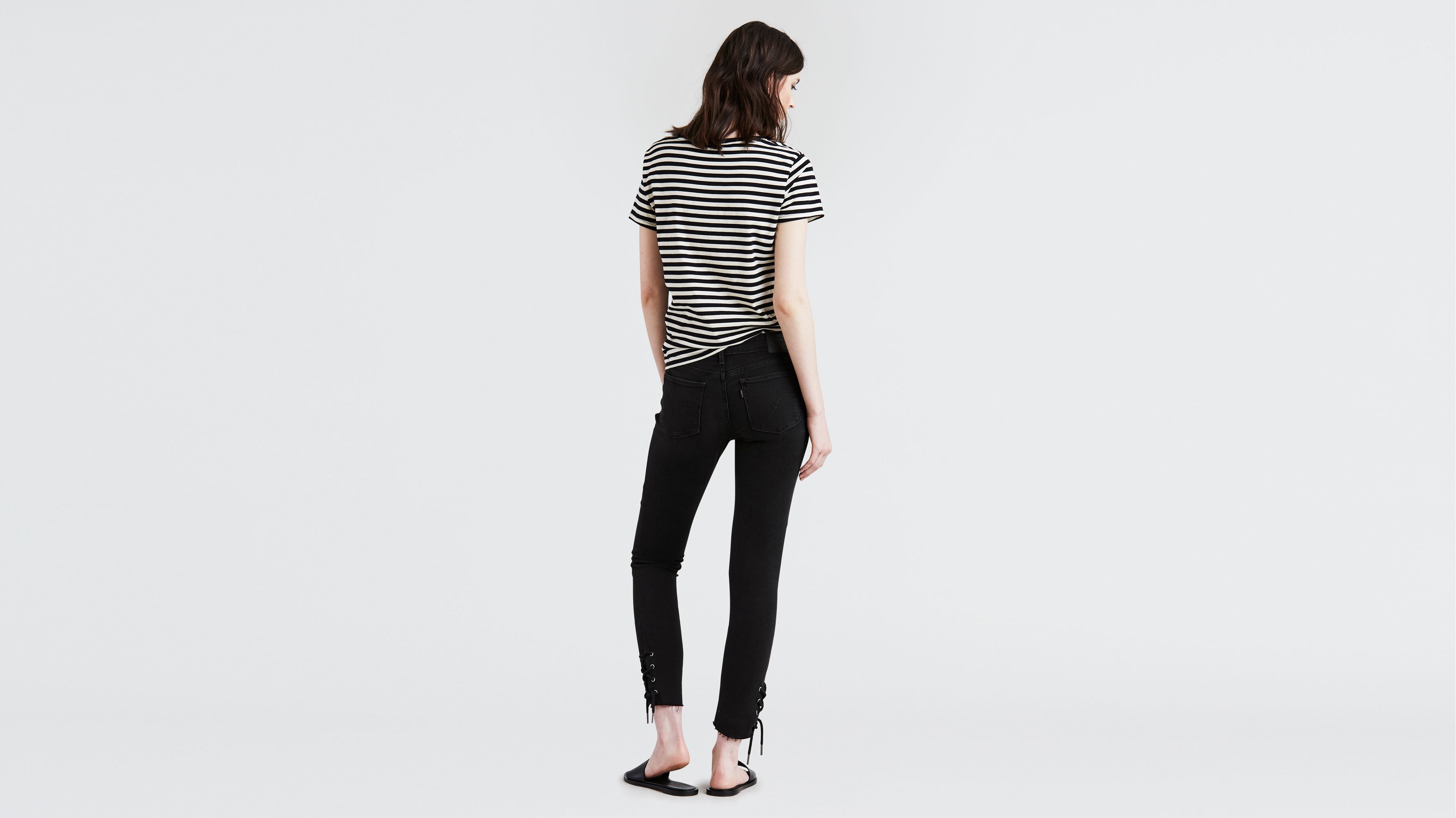 711 Skinny Lace Up Women's Jeans - Black | Levi's® US