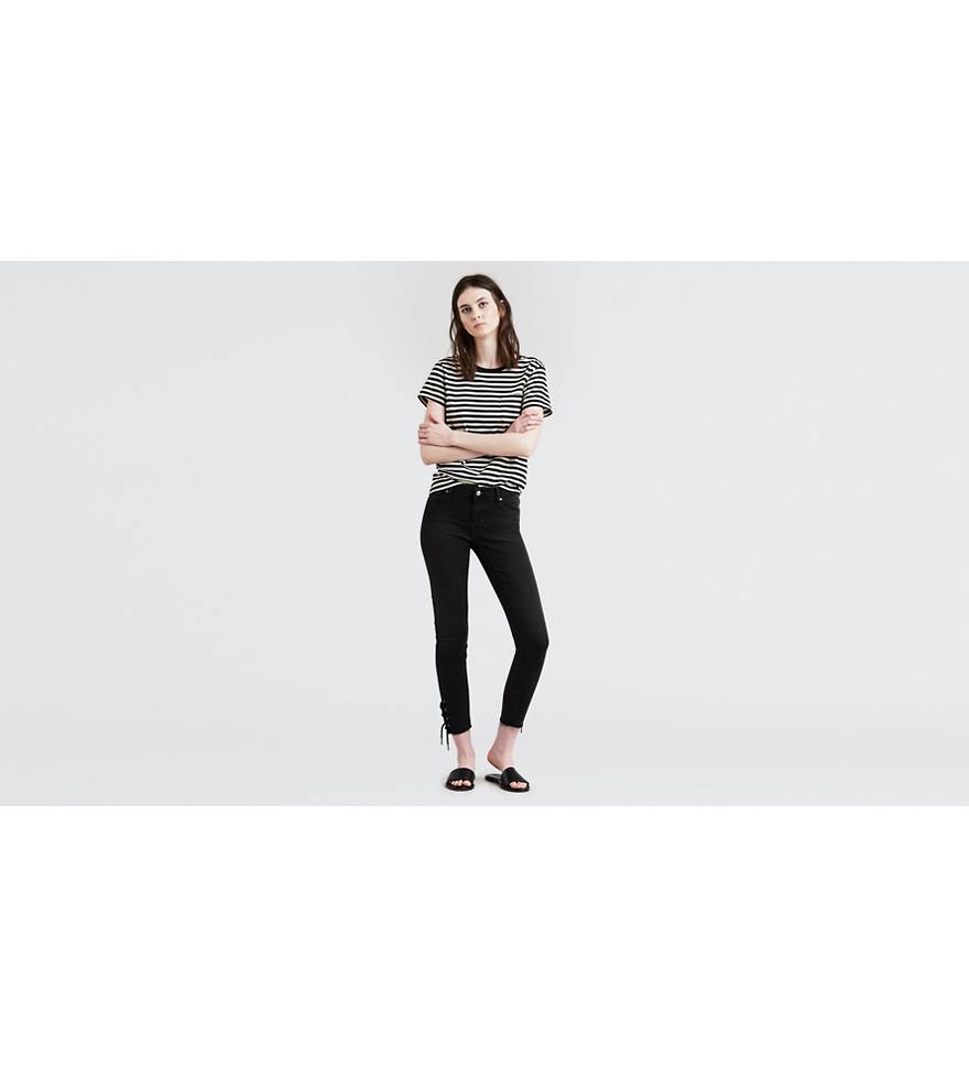 711 Skinny Lace Up Women's Jeans - Black | Levi's® US