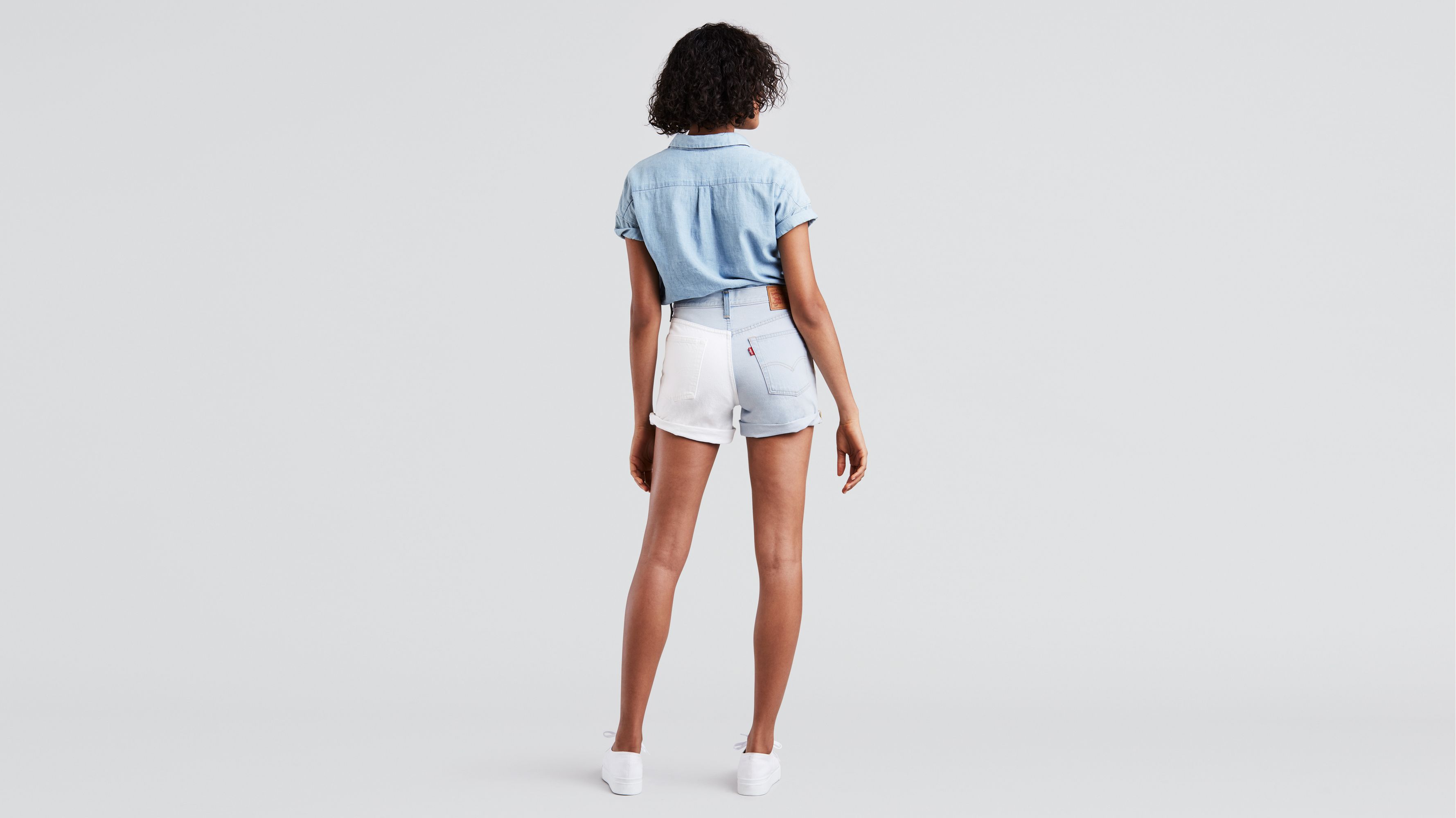 Levis wide discount leg shorts