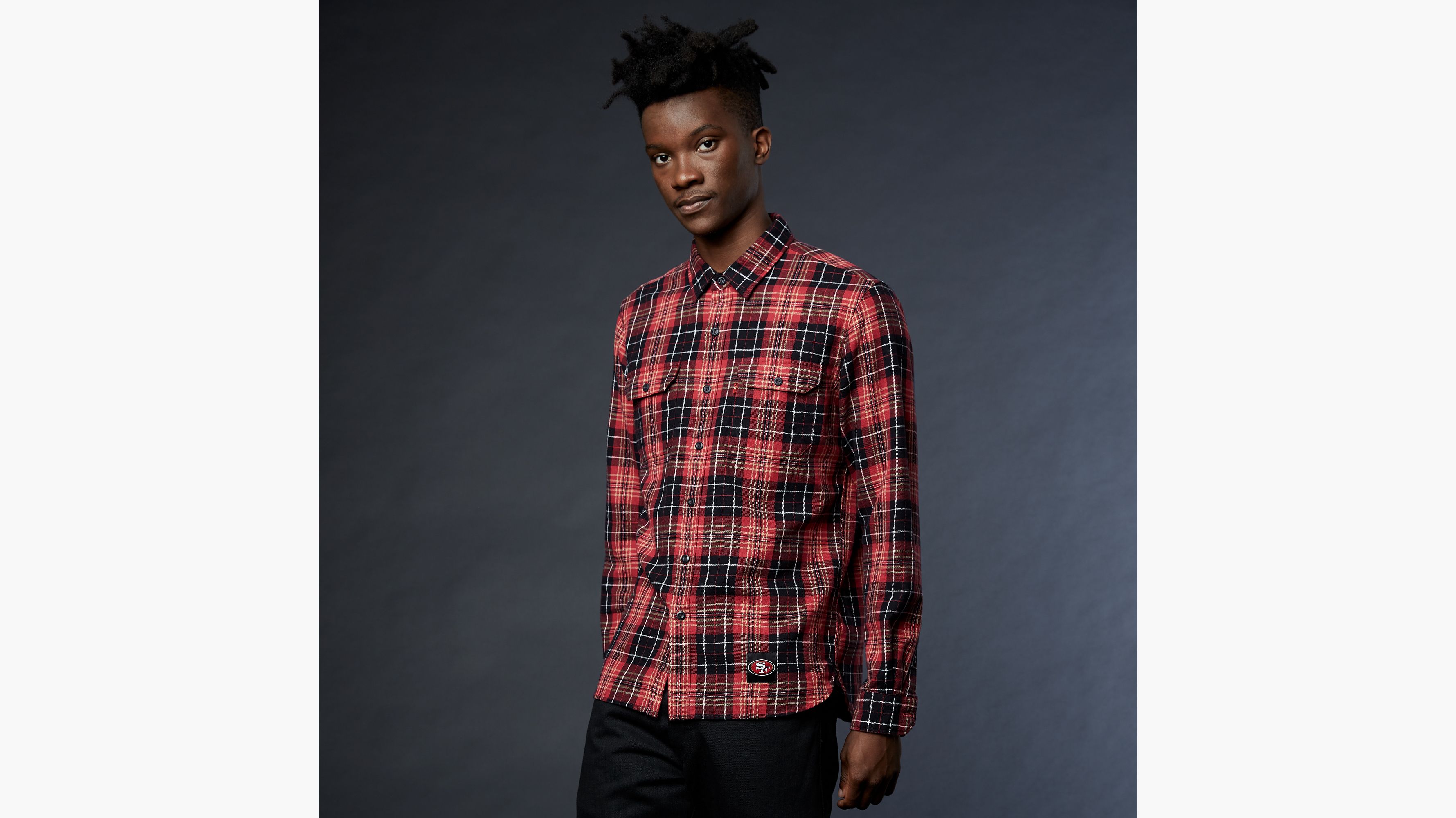 tartan levis t shirt