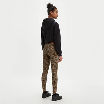 720 High Rise Super Skinny Leopard Print Women's Jeans 2