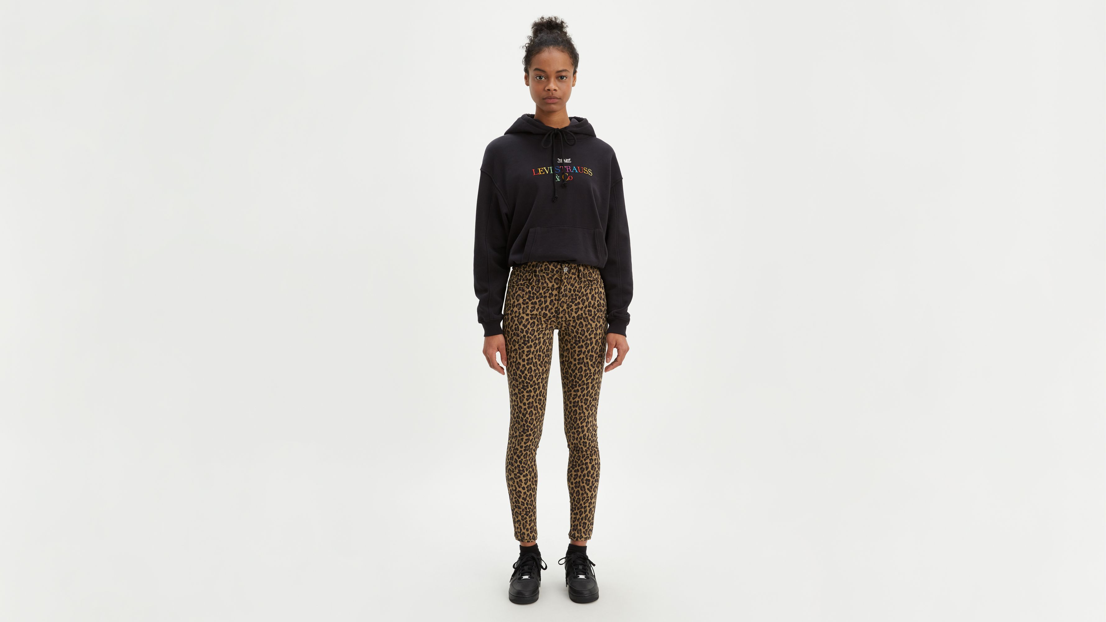 720 High Rise Super Skinny Leopard Print Women's Jeans - Multi 