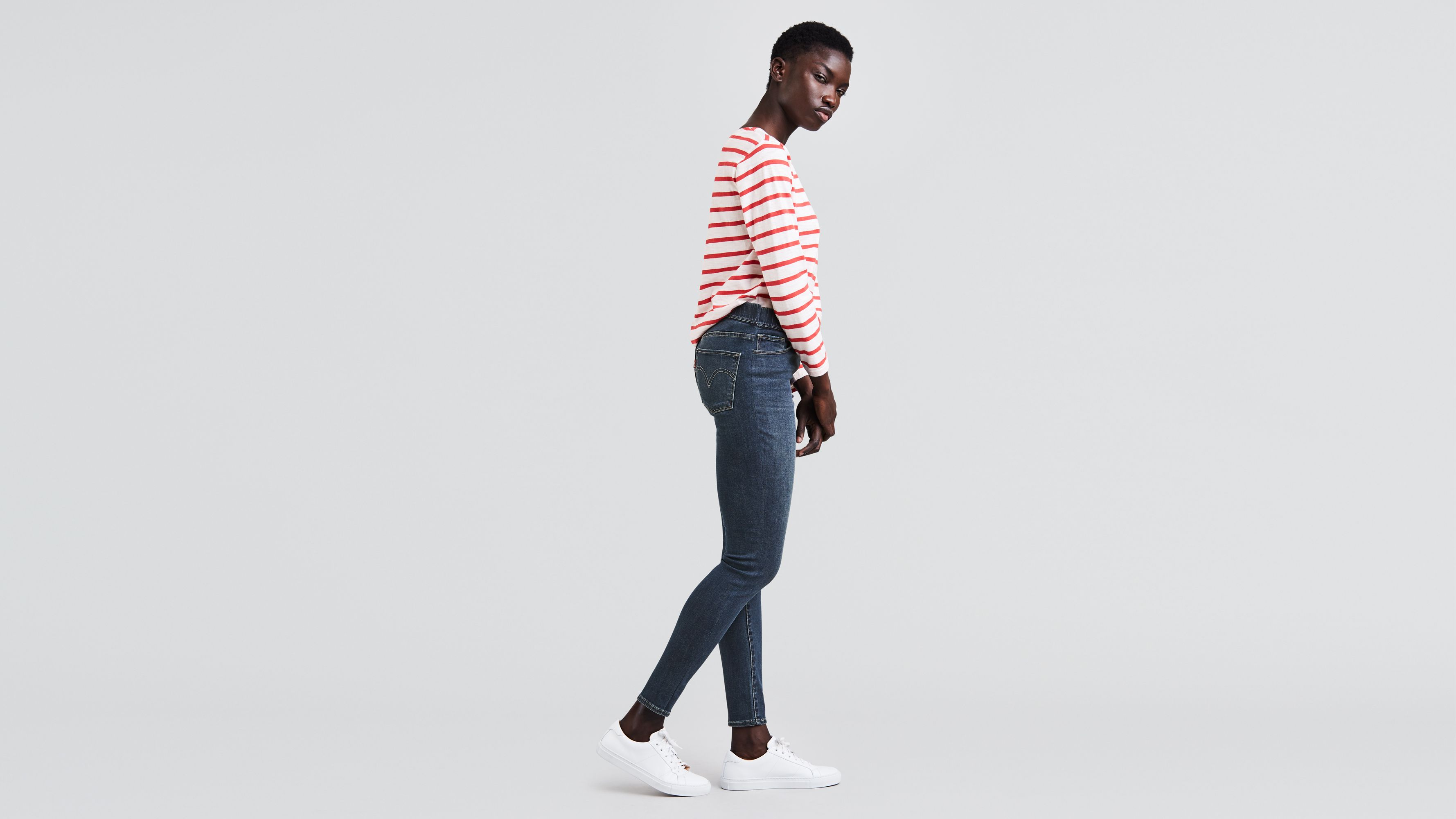 women's levi's pull up jeans