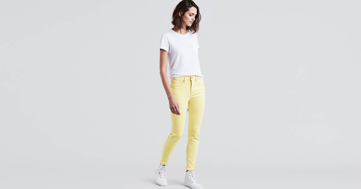 721 High Rise Ankle Skinny Women's Jeans - Yellow | Levi's® US