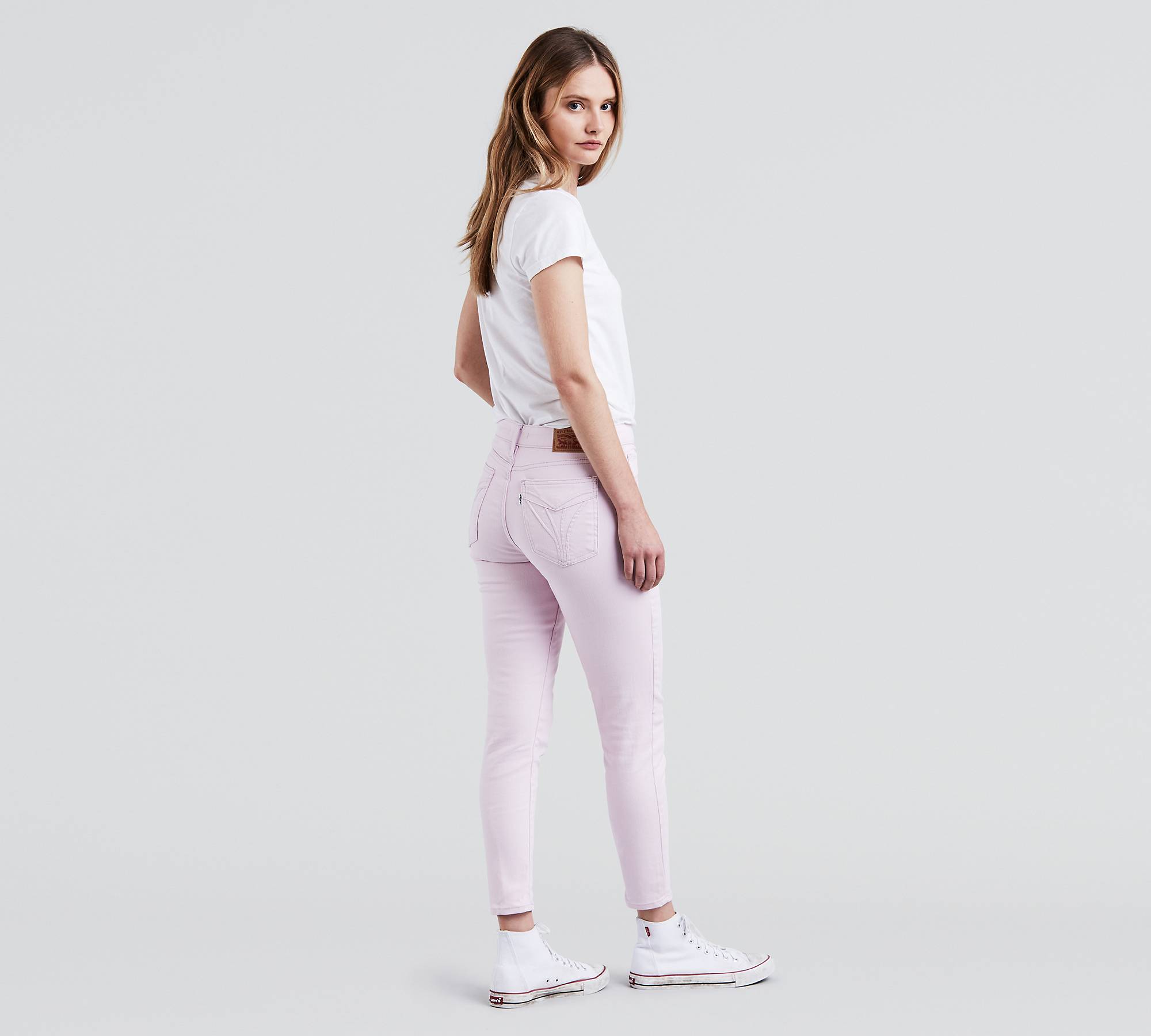 721 High Rise Ankle Skinny Women's Jeans - Pink | Levi's® US