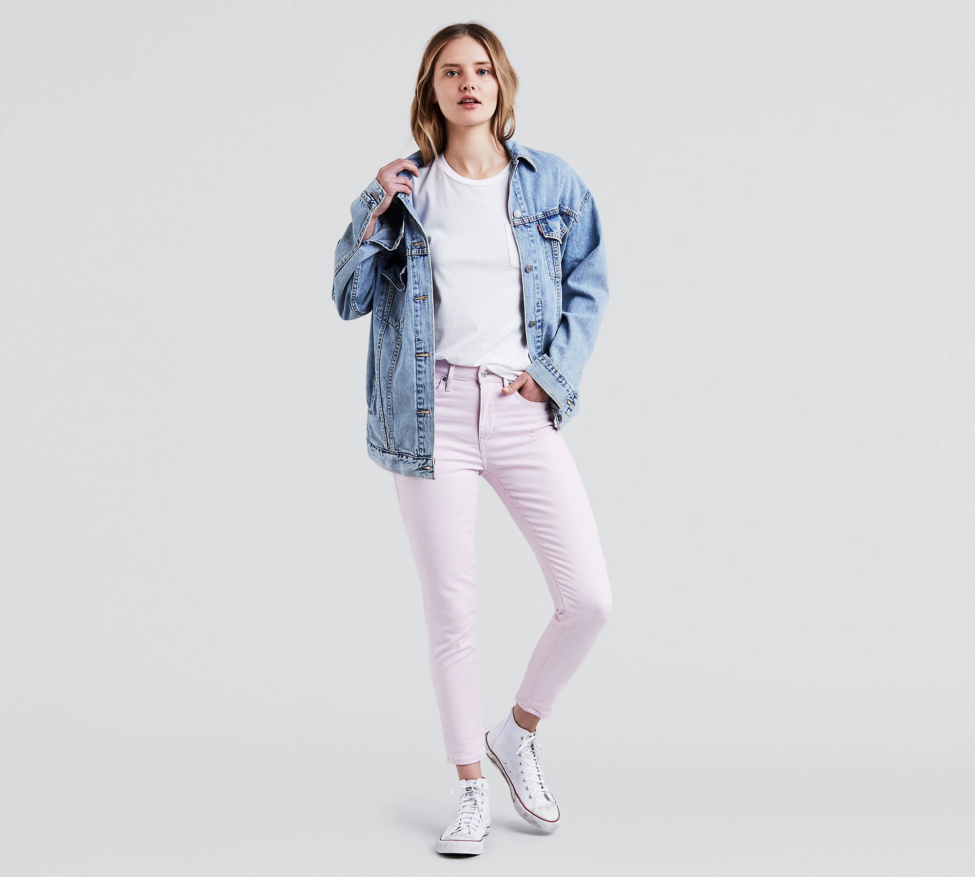 721 High Rise Ankle Skinny Women's Jeans - Pink | Levi's® US
