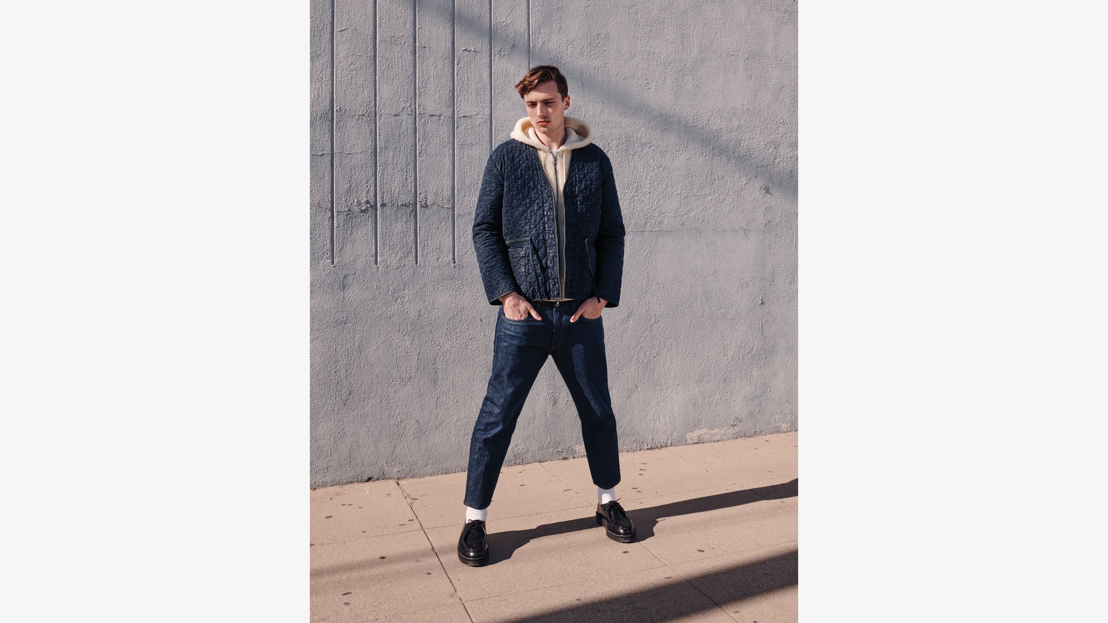 levi's quilted denim jacket