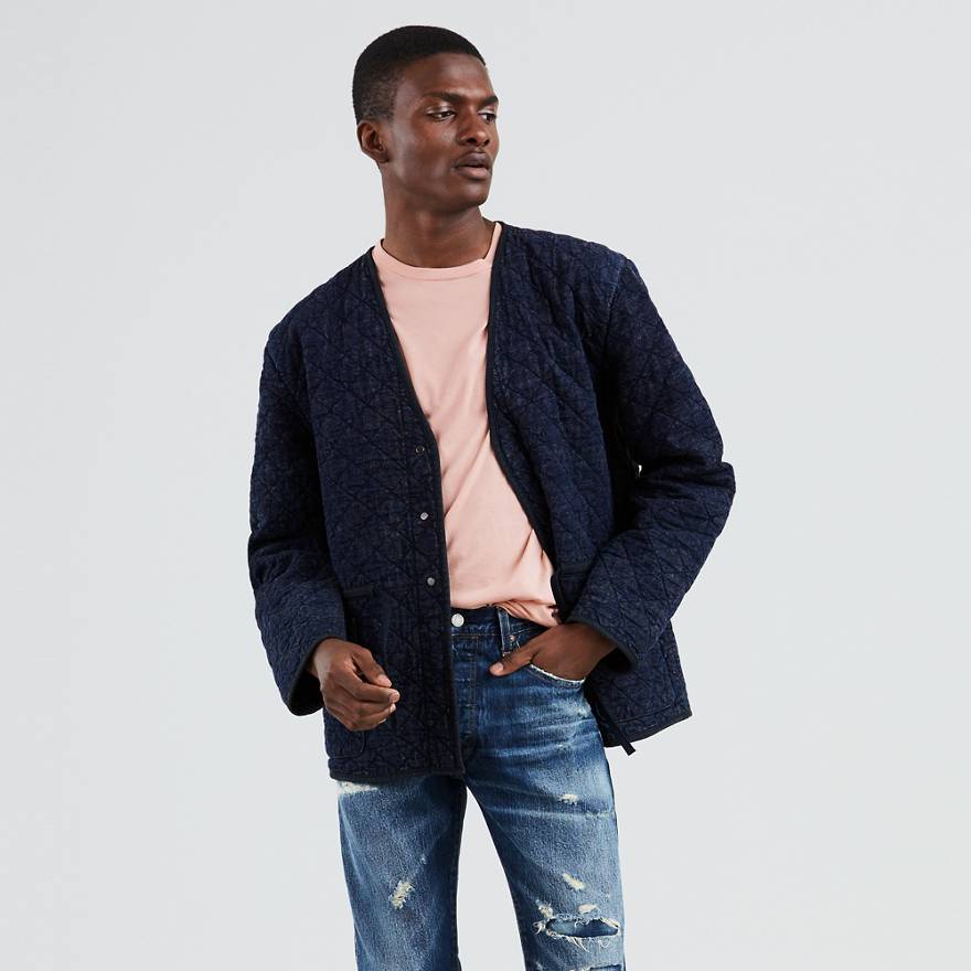 Denim Quilted Jacket 1