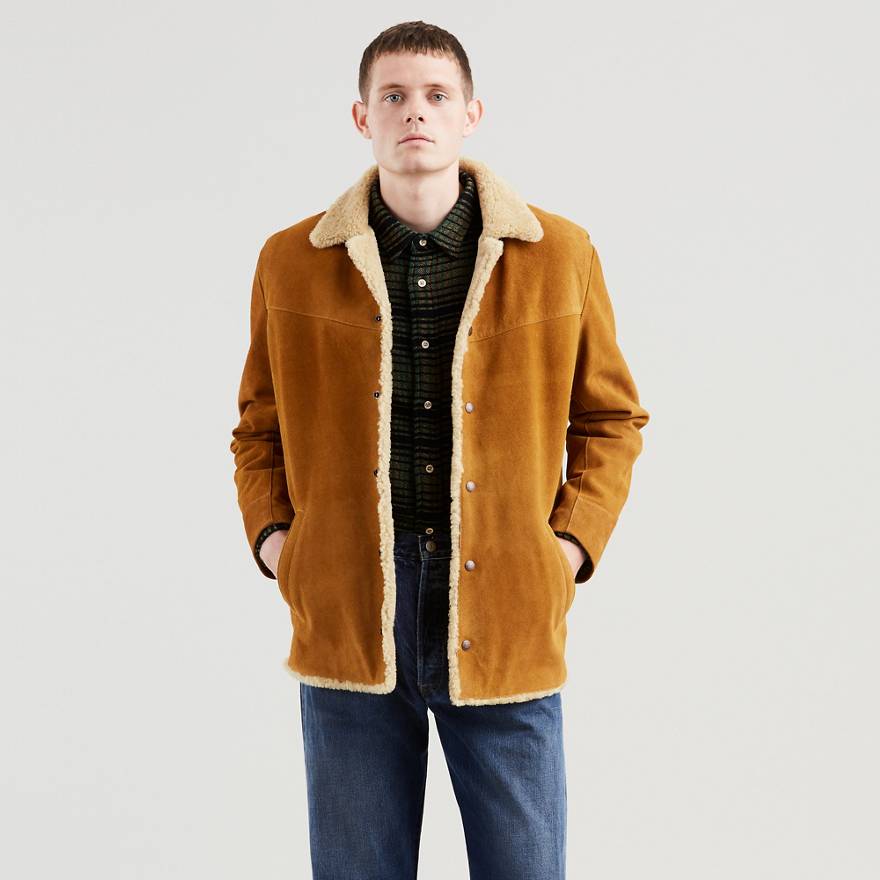 Suede Sherpa Trucker Jacket 1