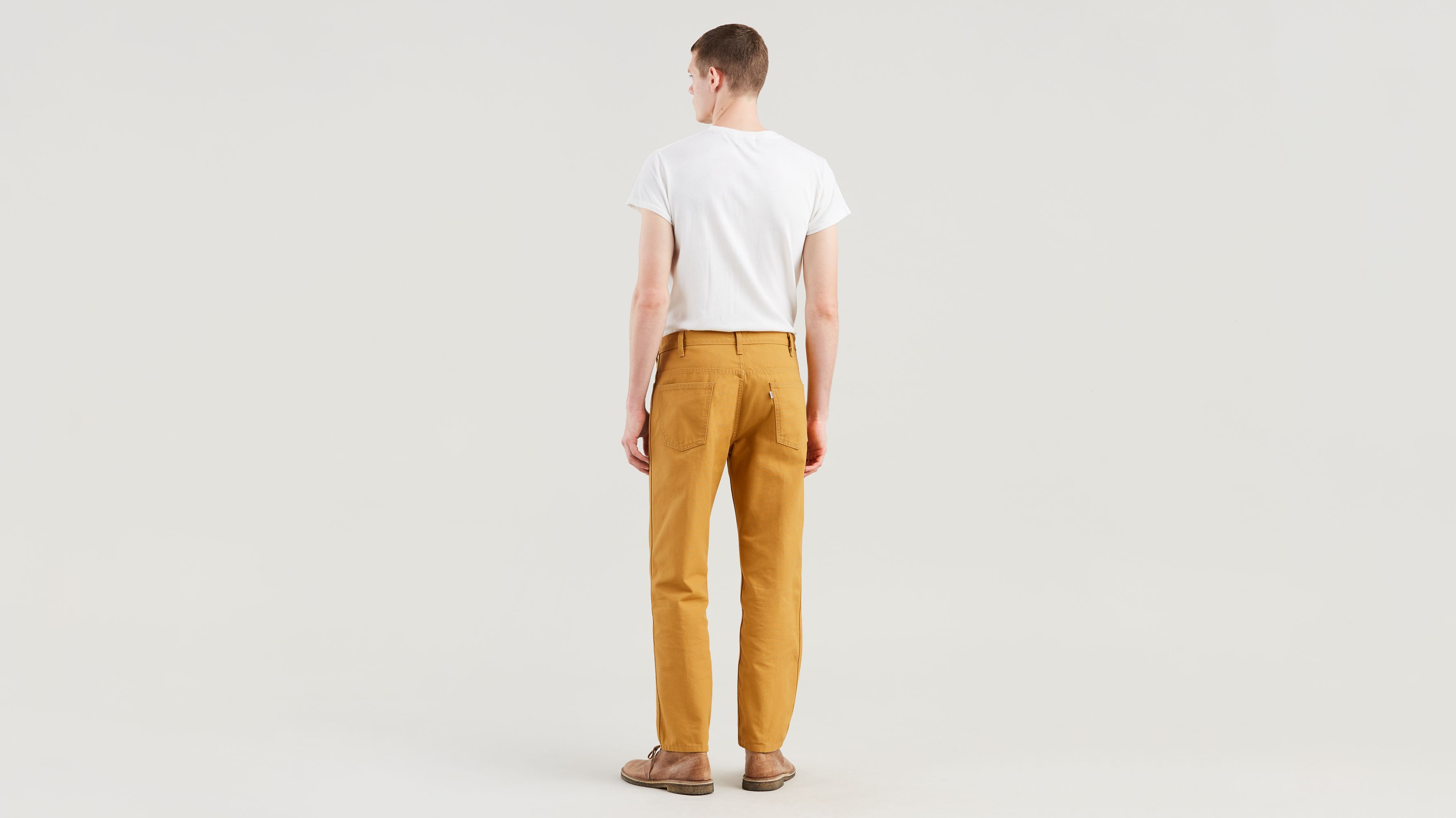 White Tab Straight Men's Jeans