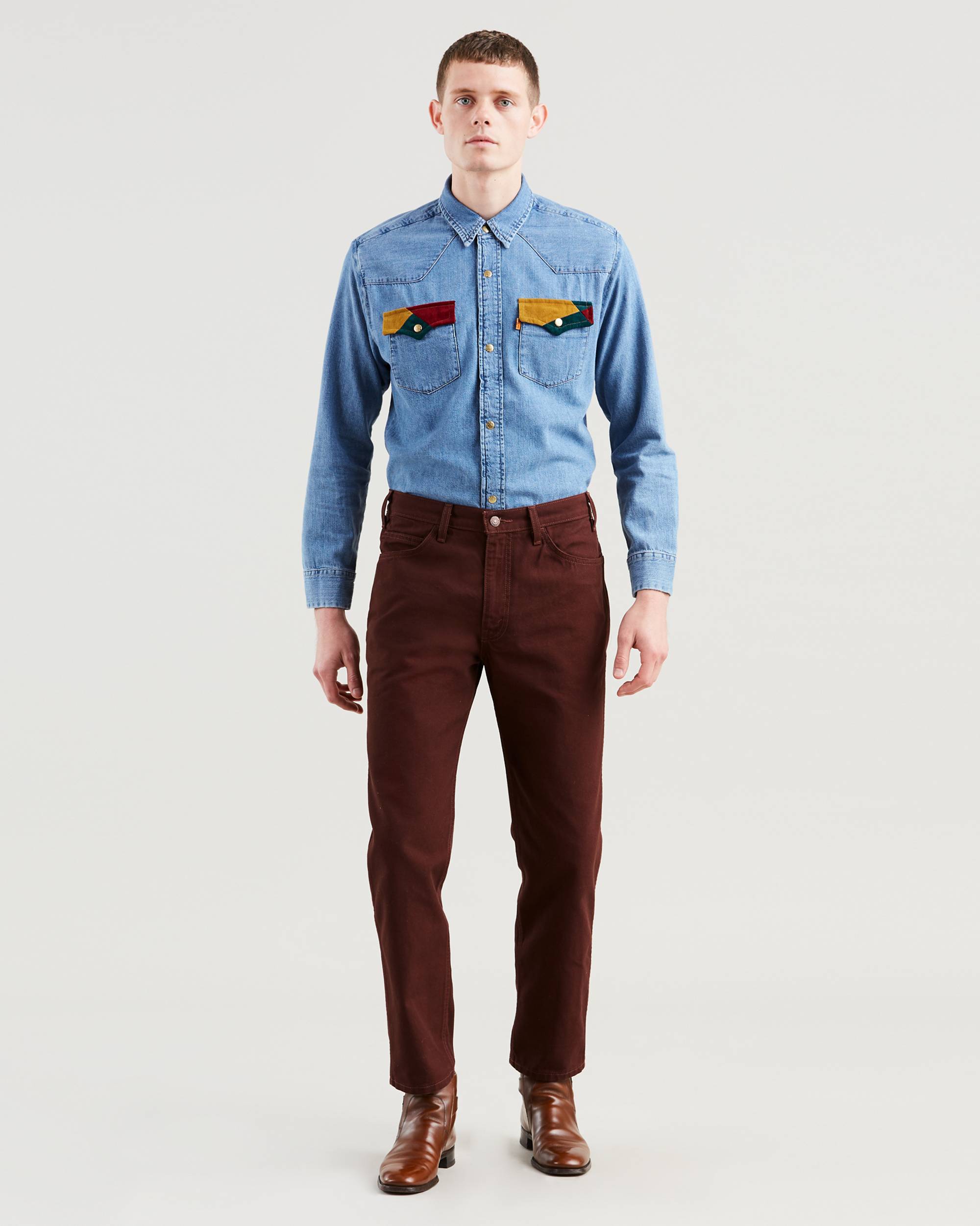 White Tab Straight Men's Jeans 1