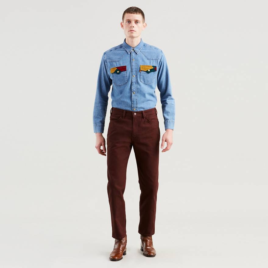 White Tab Straight Men's Jeans 1