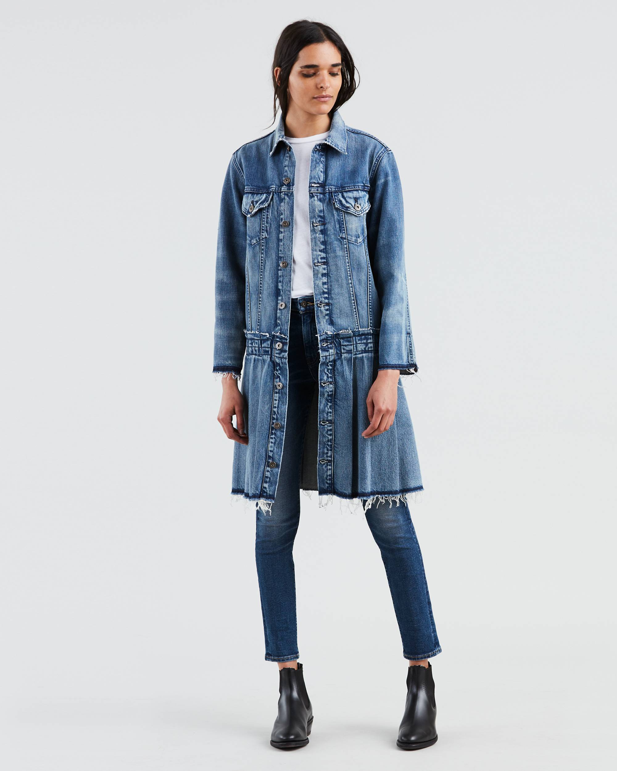 Pleated Trucker Jacket 1