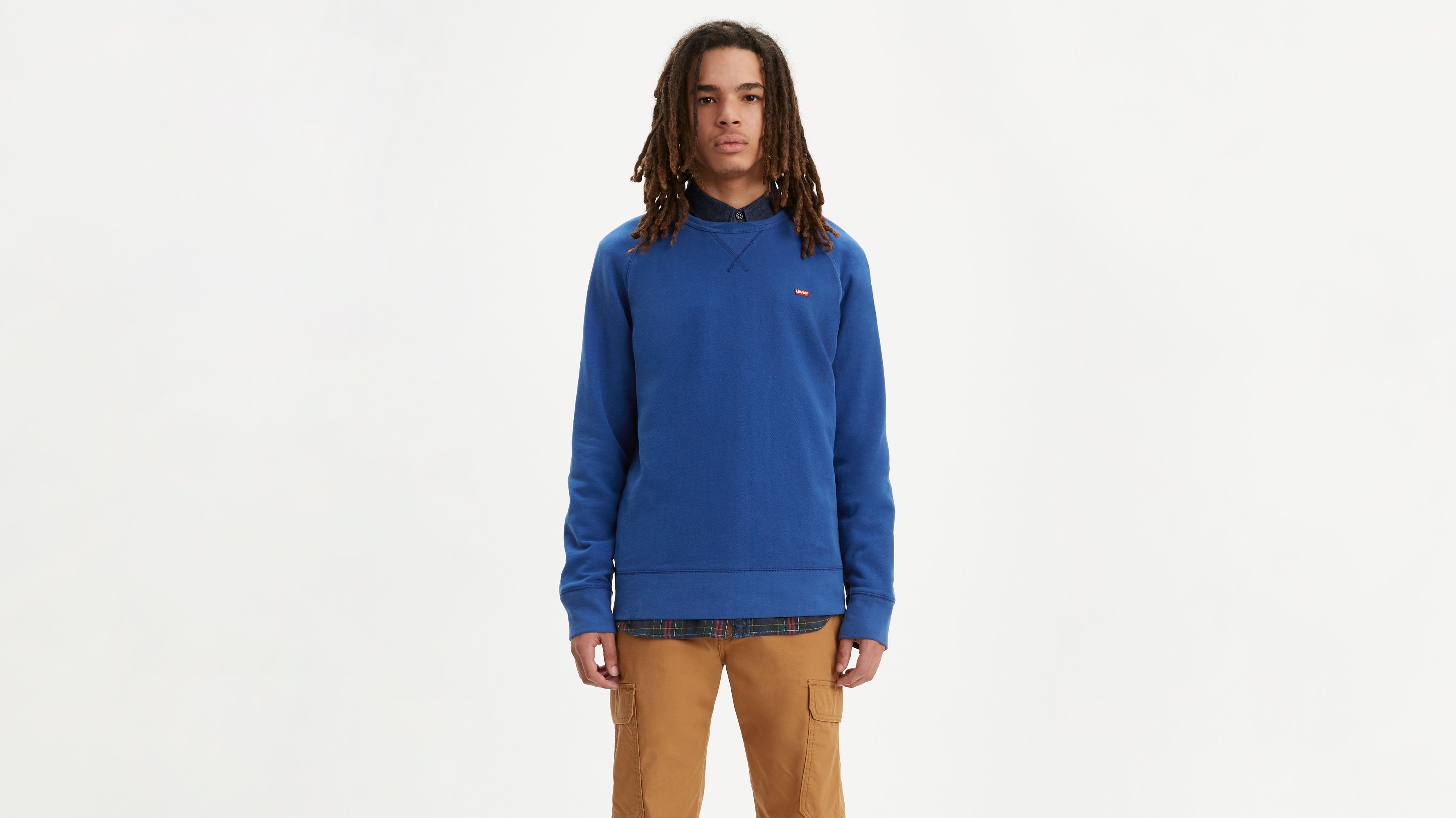 Levi’s® Chest Logo Crewneck Sweatshirt - Blue | Levi's® US