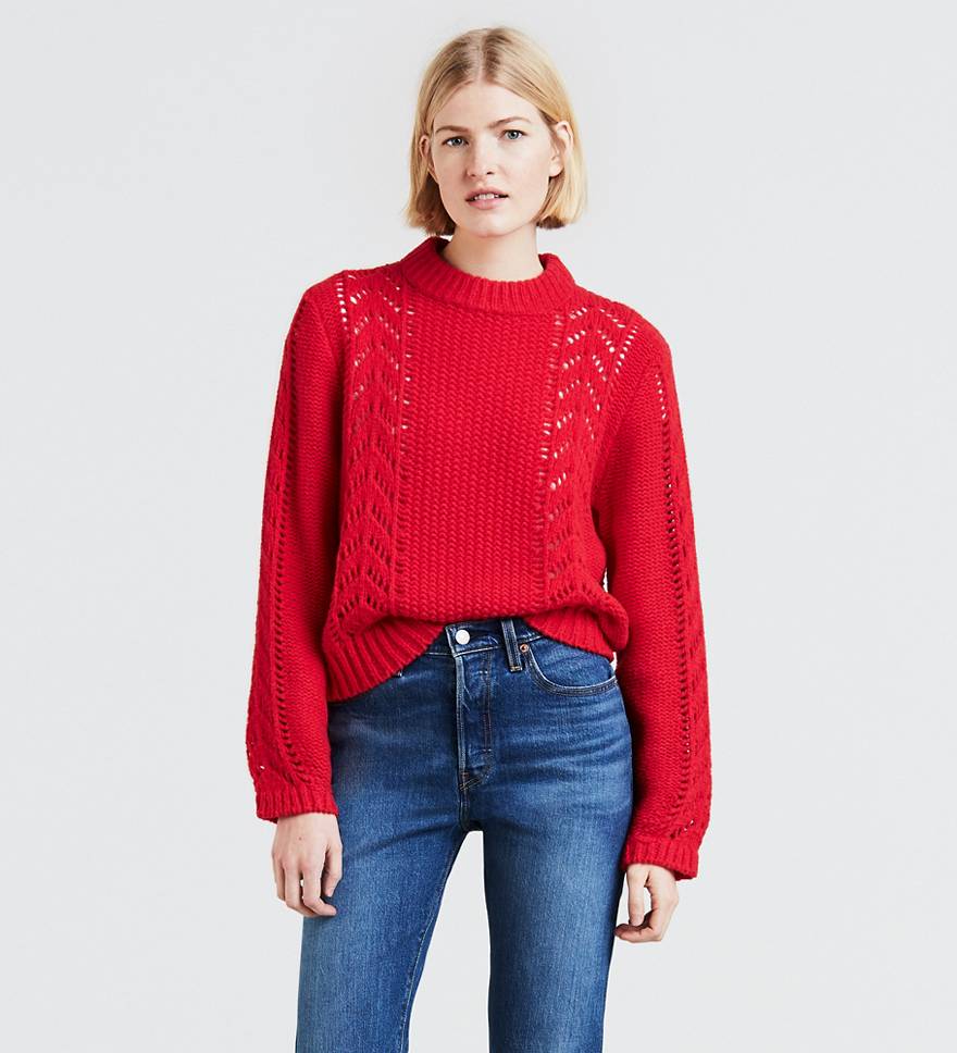 Pointelle Sweater - Red | Levi's® US