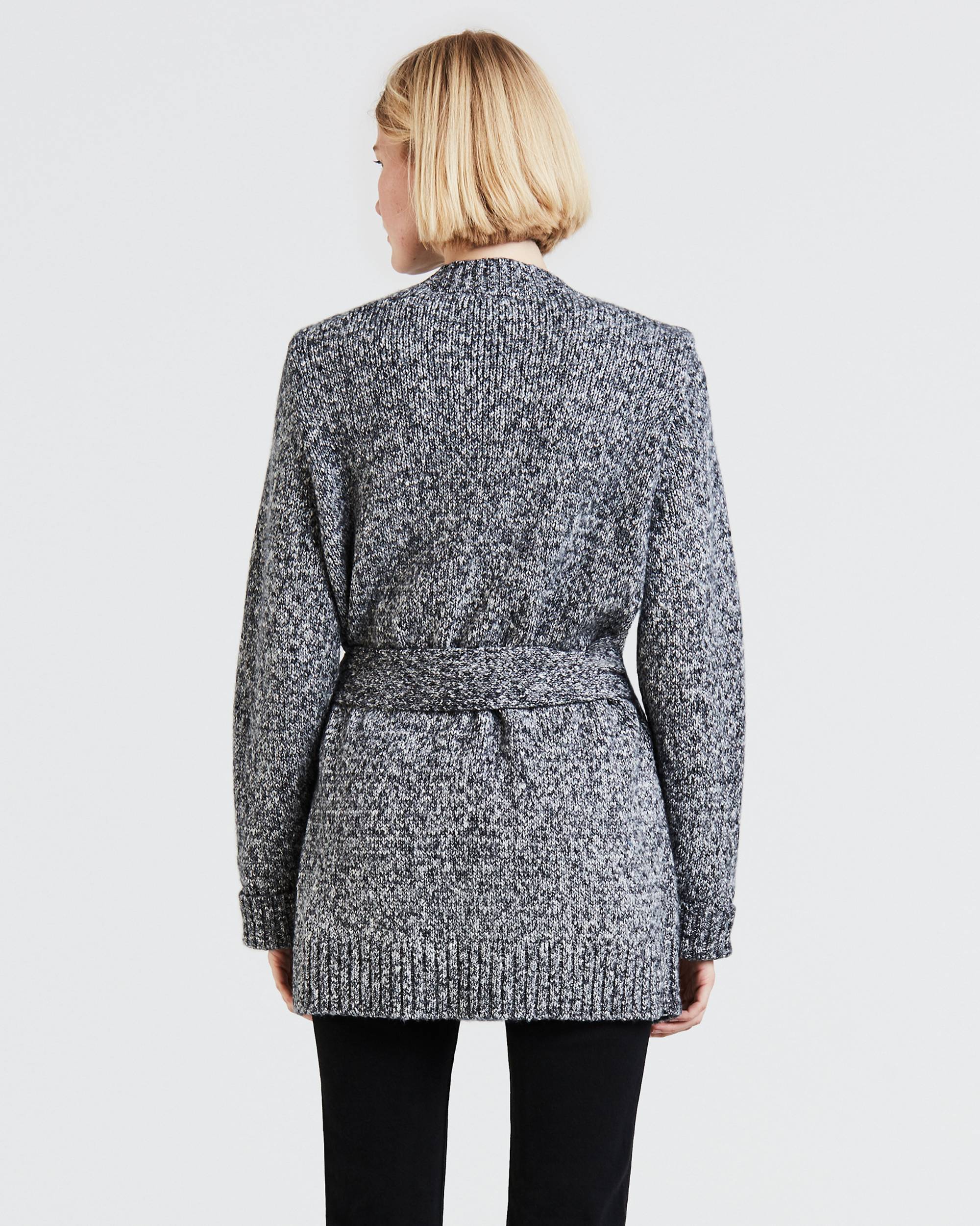 Wide Belted Cardigan Sweater 2