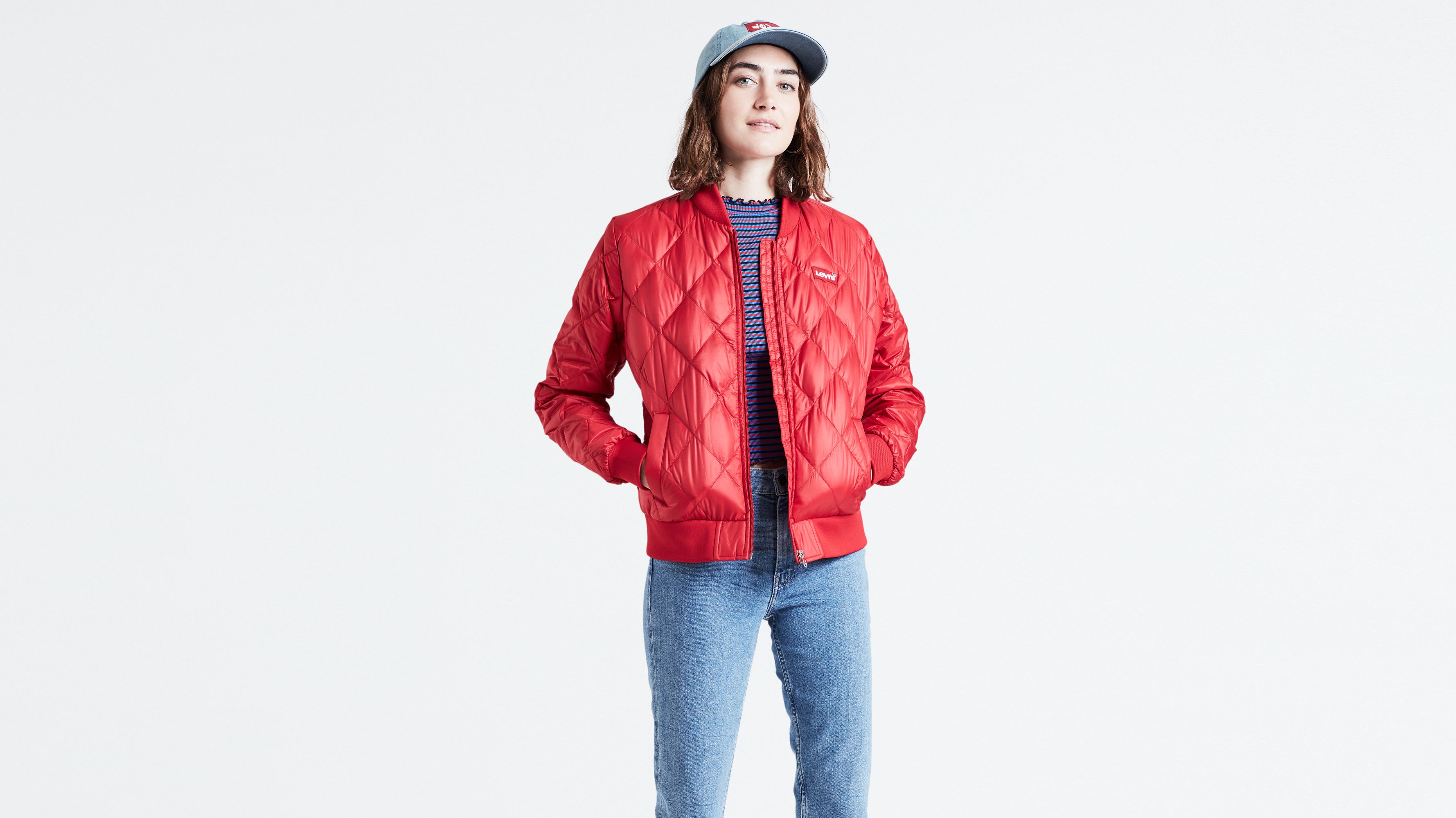 Nora Packable Jacket - Red | Levi's® BE