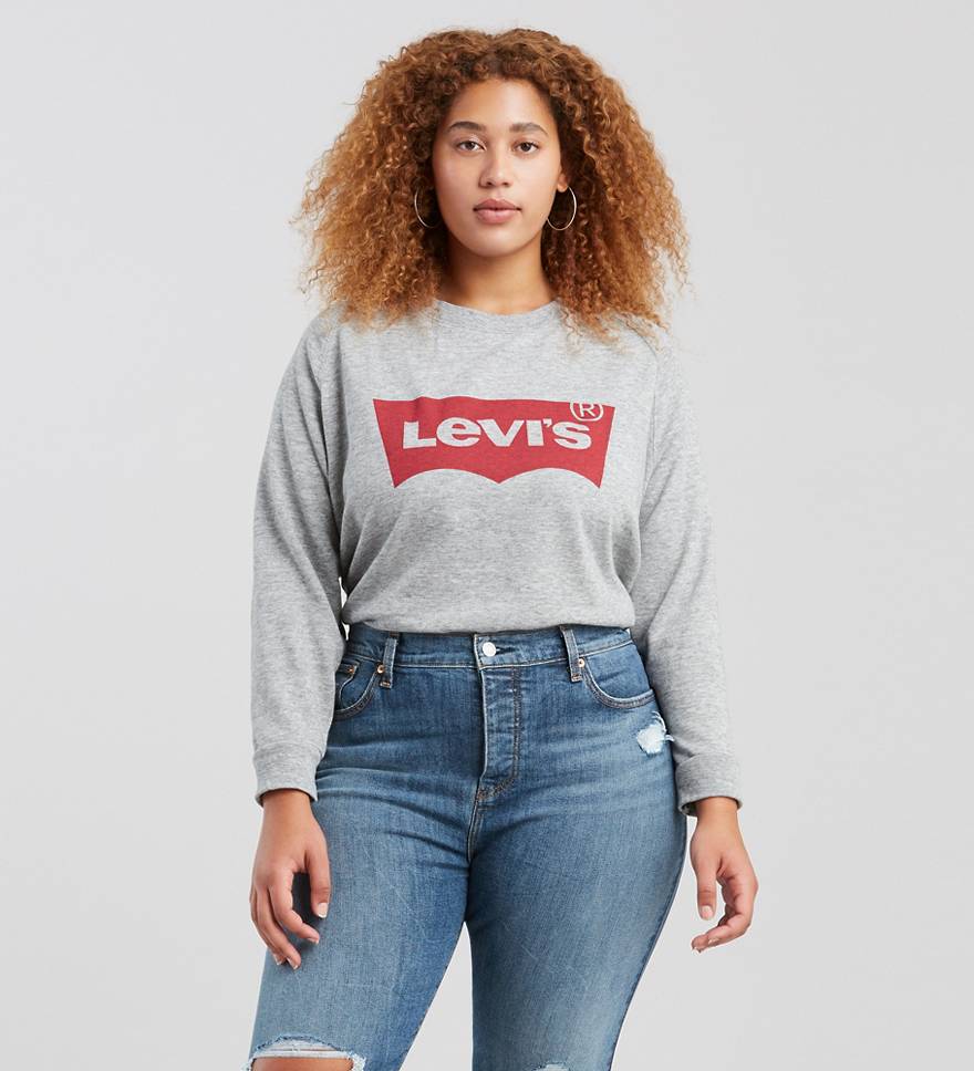 Levi's® Logo Relaxed Crewneck Sweatshirt (Plus Size) 1