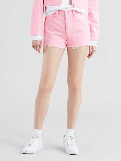 Introducir 38+ imagen pink levi’s shorts