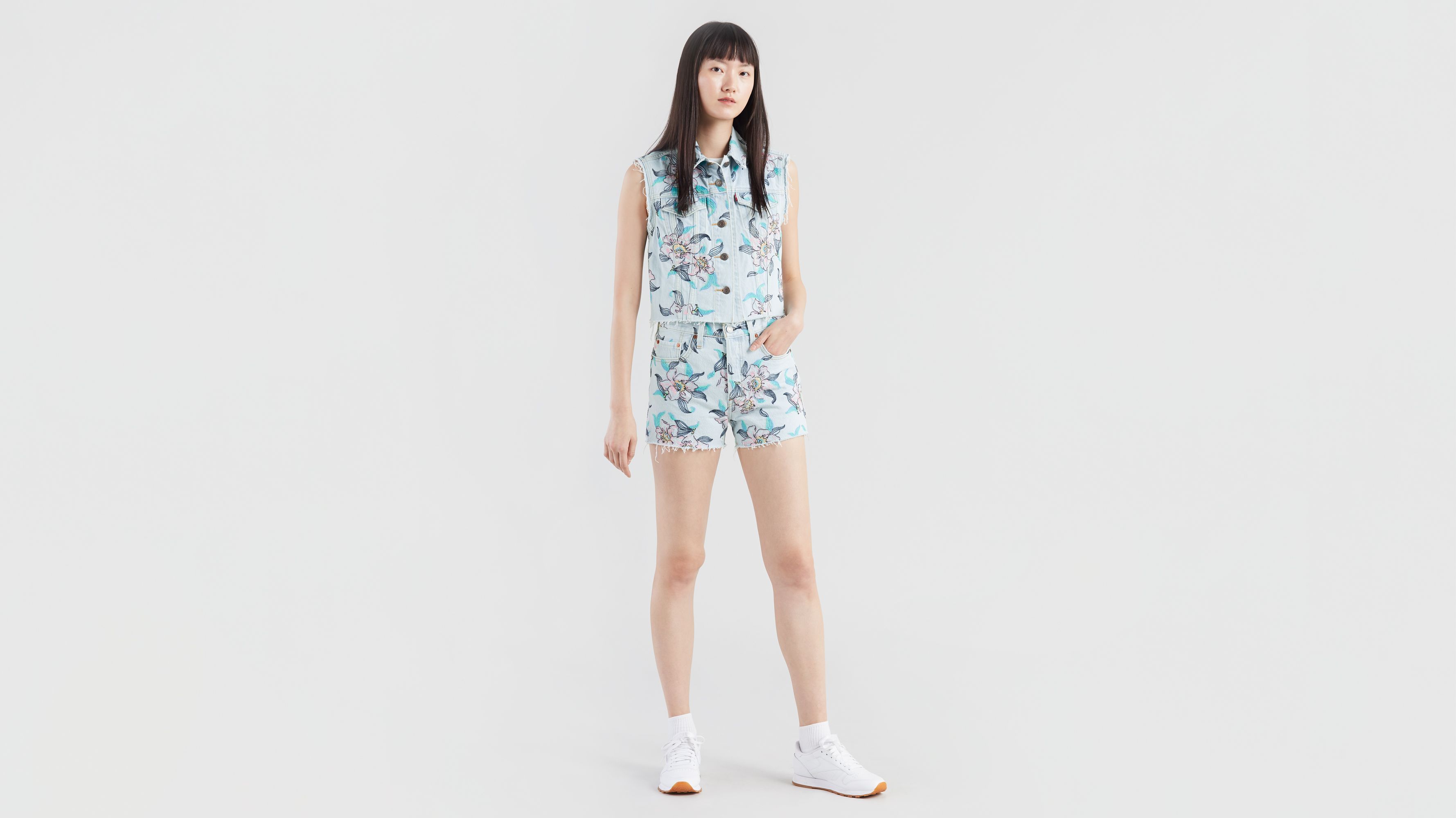 Actualizar 58+ imagen levi’s floral shorts