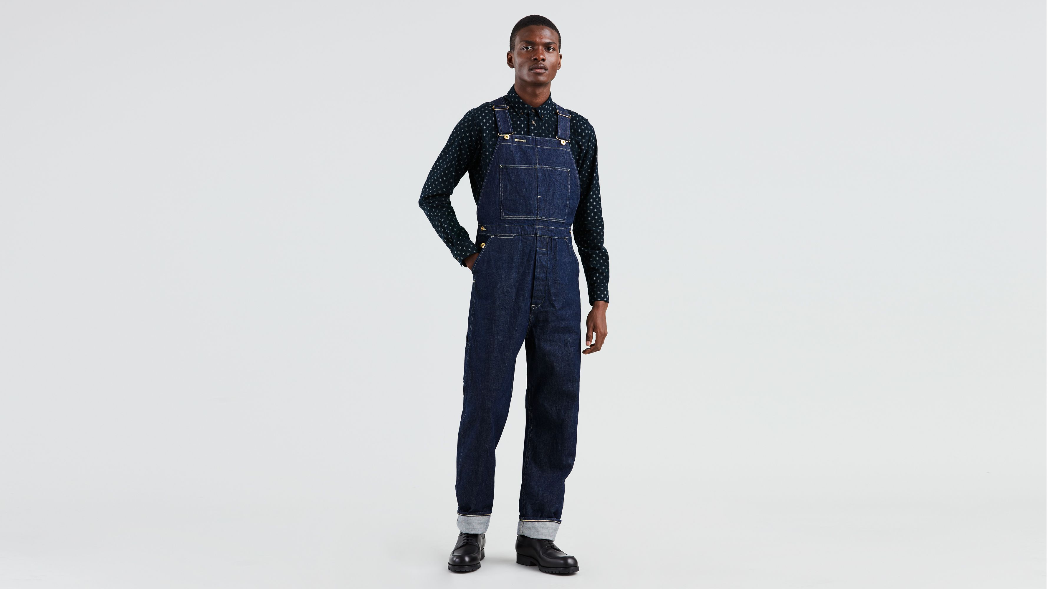 levis made and crafted overalls