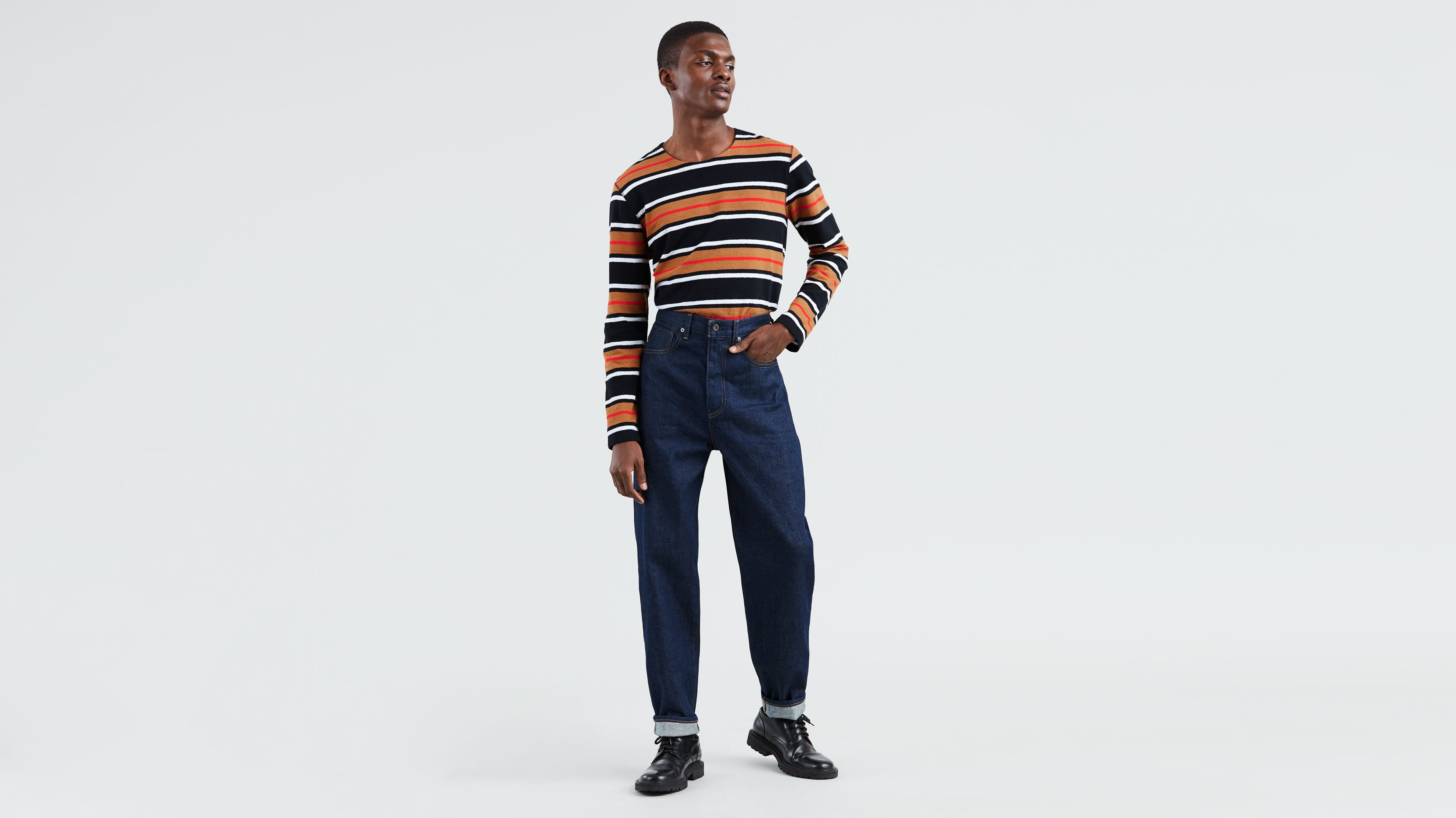 levi's mid rise straight jeans