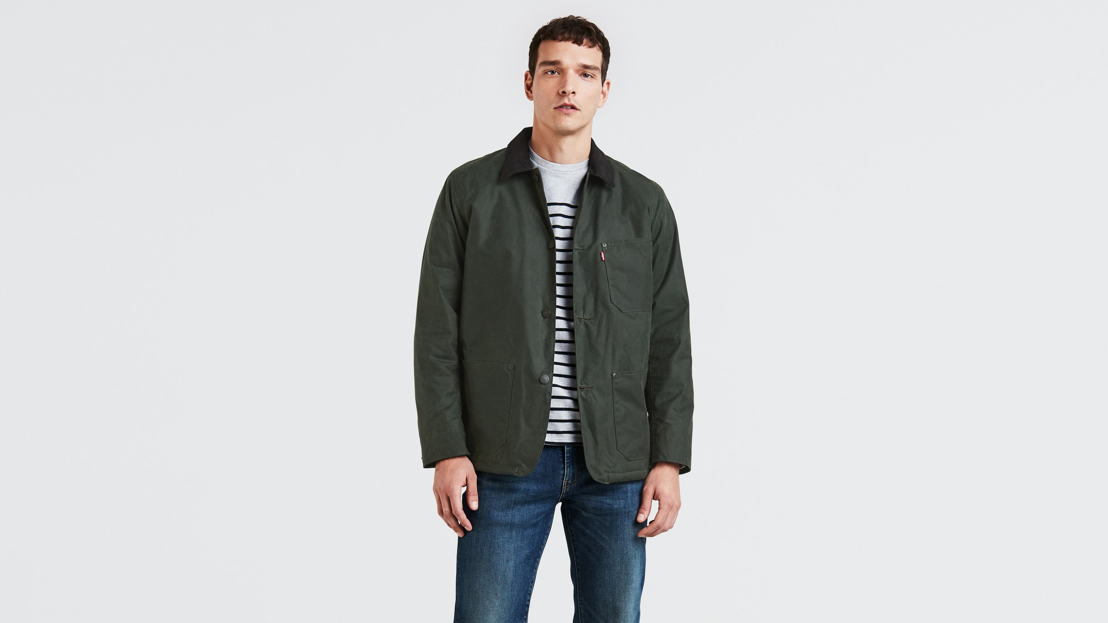 Sherpa Lined Engineer's Coat - Green 