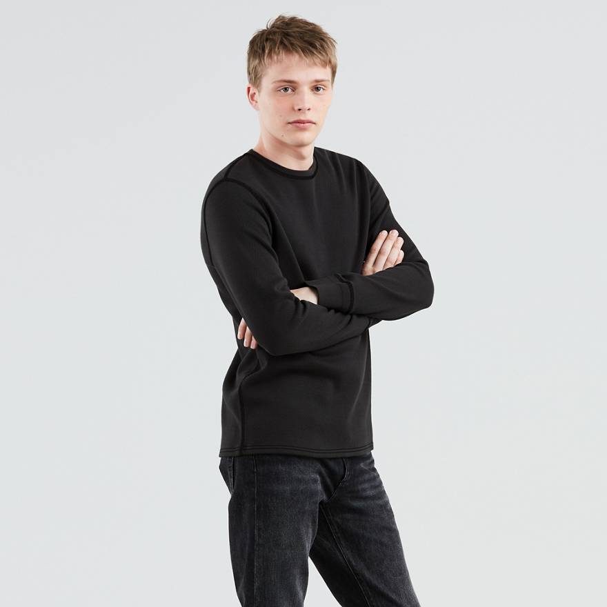 Waffle Crewneck Tee Shirt 1