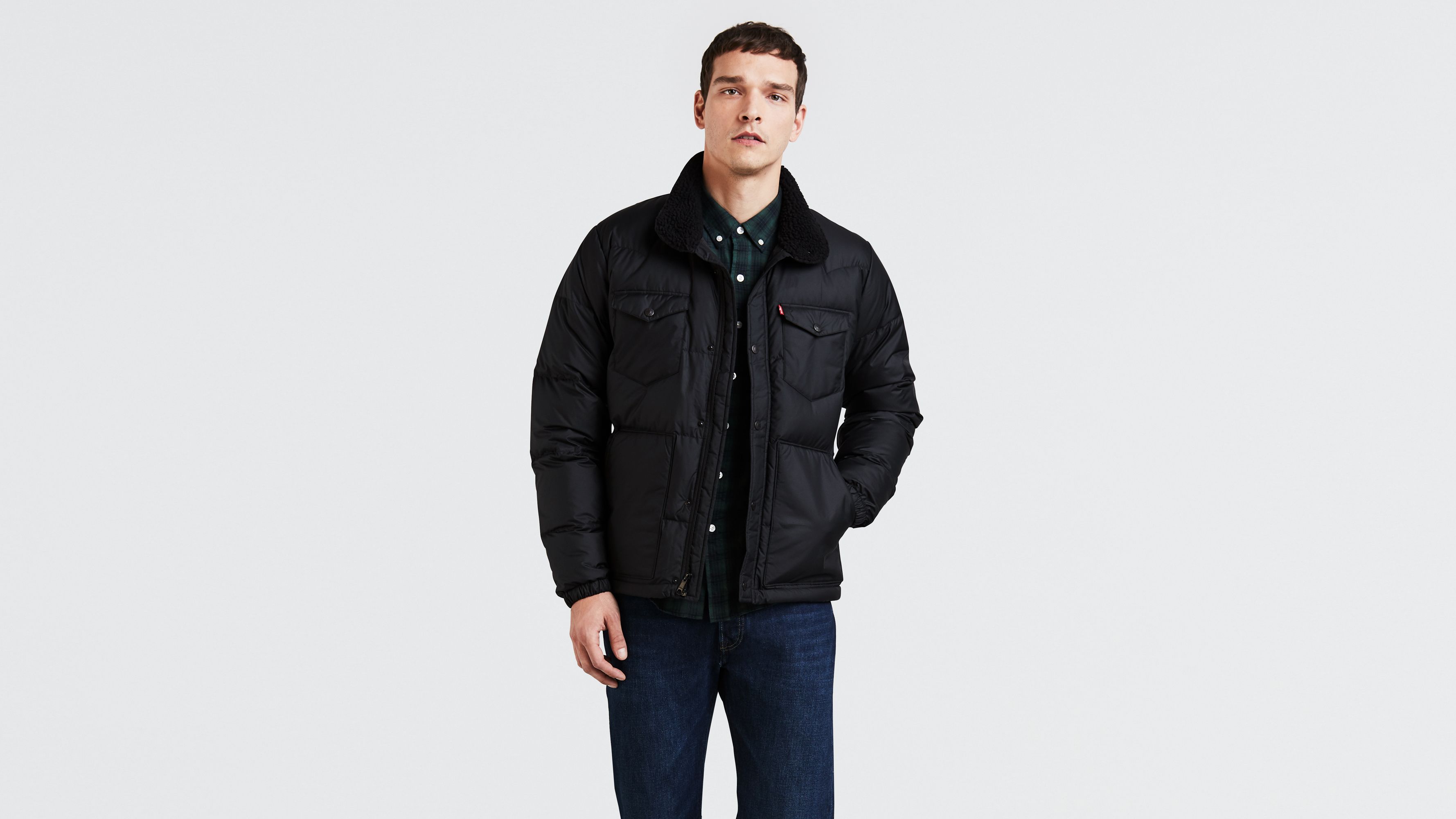 Down Barstow Puffer Jacket - Black | Levi's® US