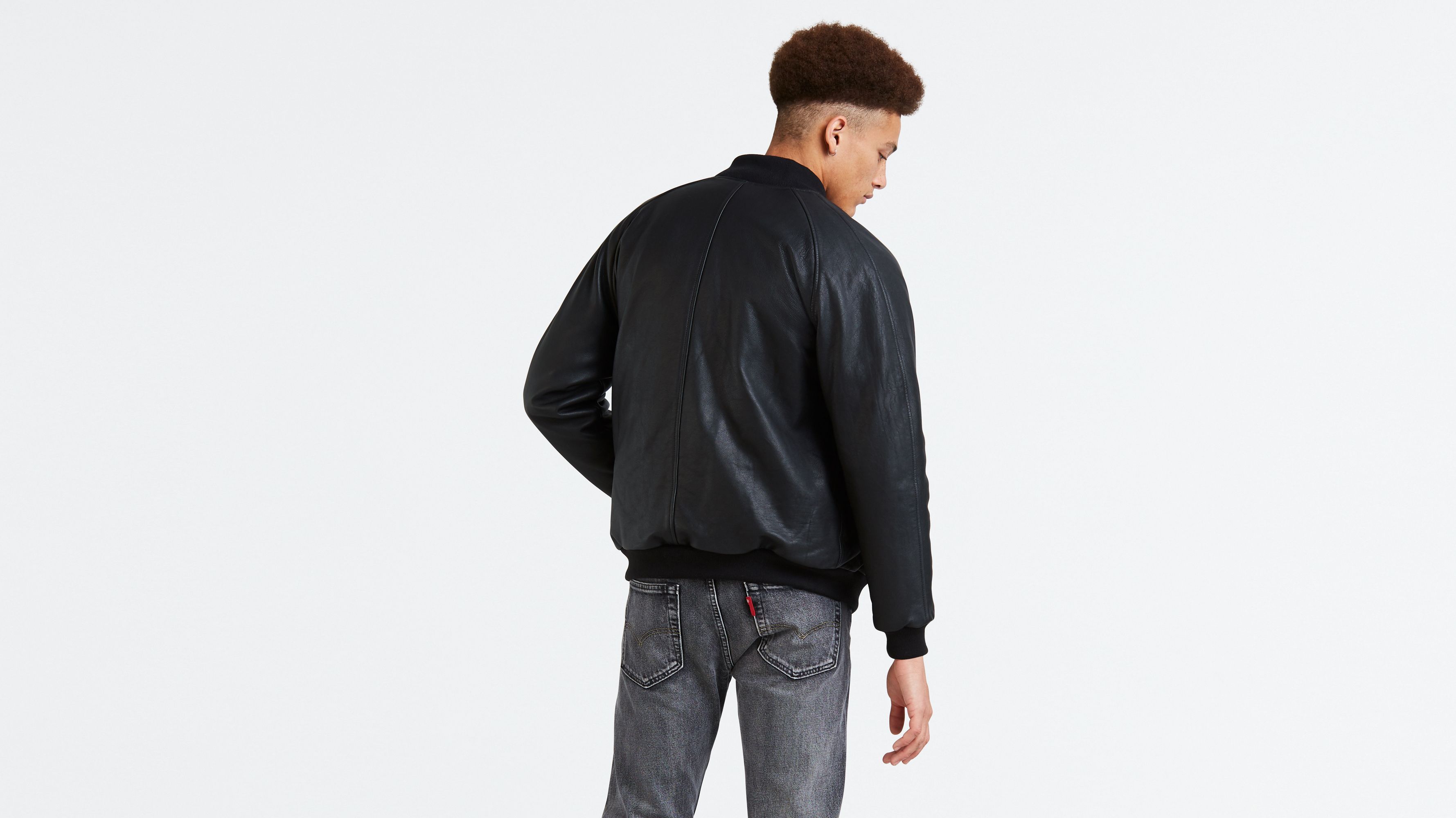 Faux Leather Fur Collar Bomber Jacket - Black | Fashion Nova, Mens Jackets  | Fashion Nova
