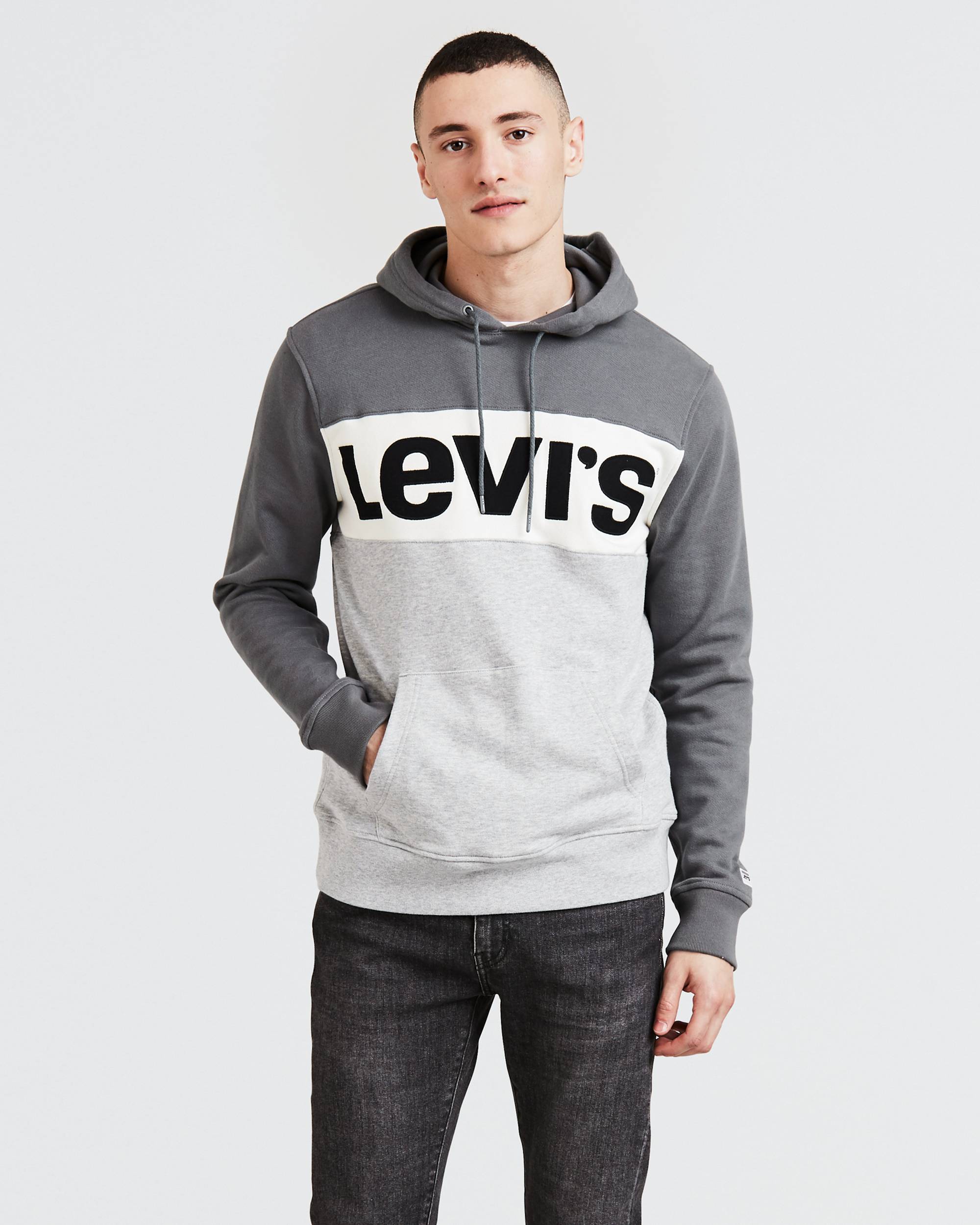 Colorblock Logo Hoodie 1