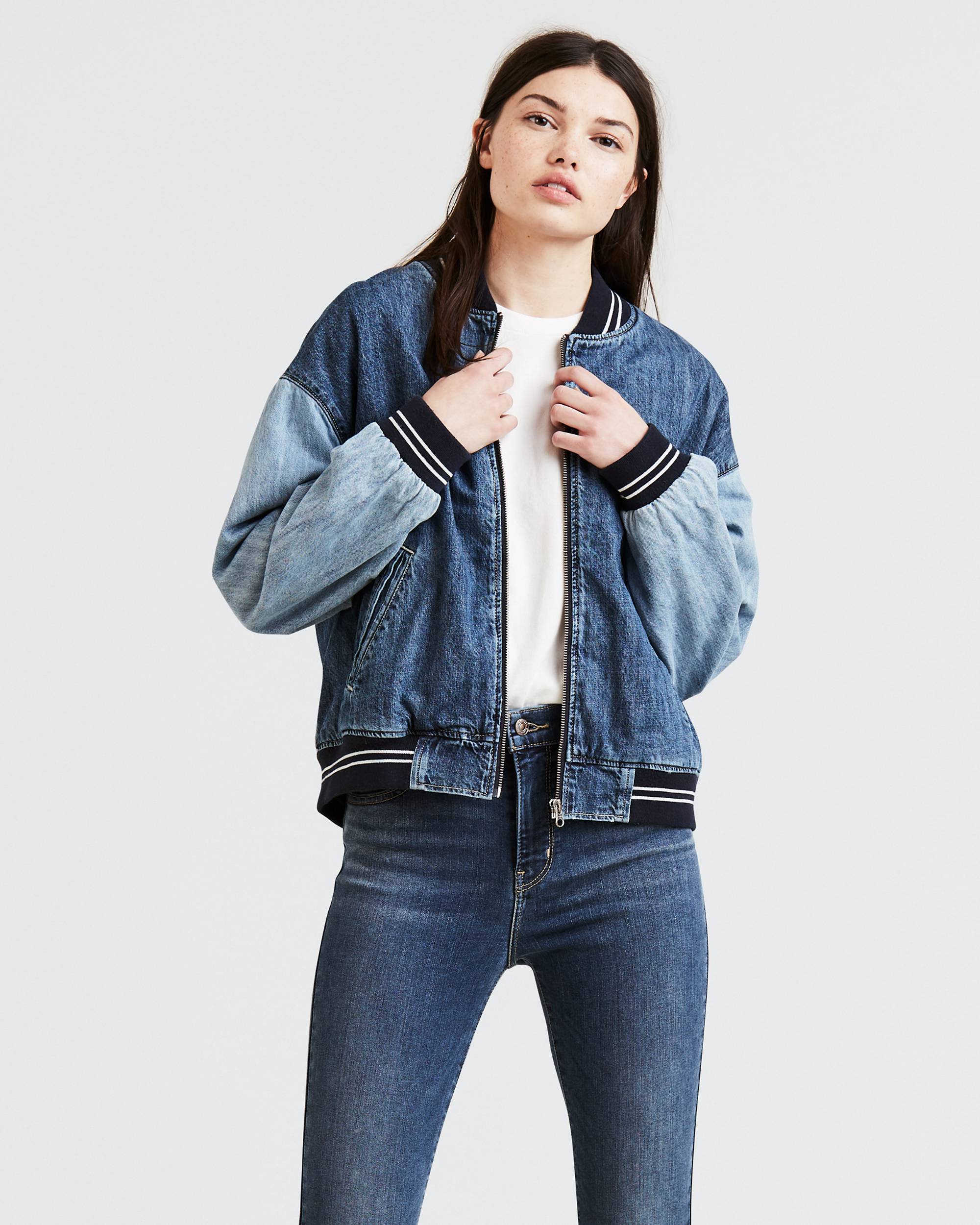 Denim Bomber Jacket 1