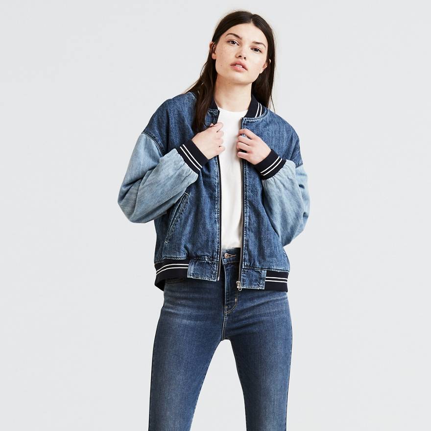 Denim Bomber Jacket 1