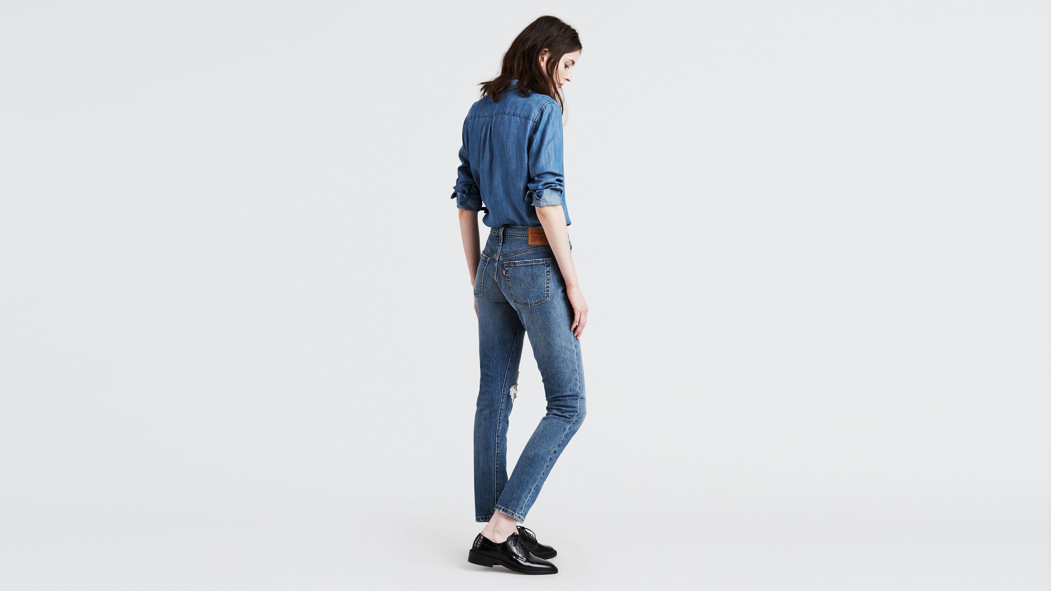 levis 501 straight leg button fly womens