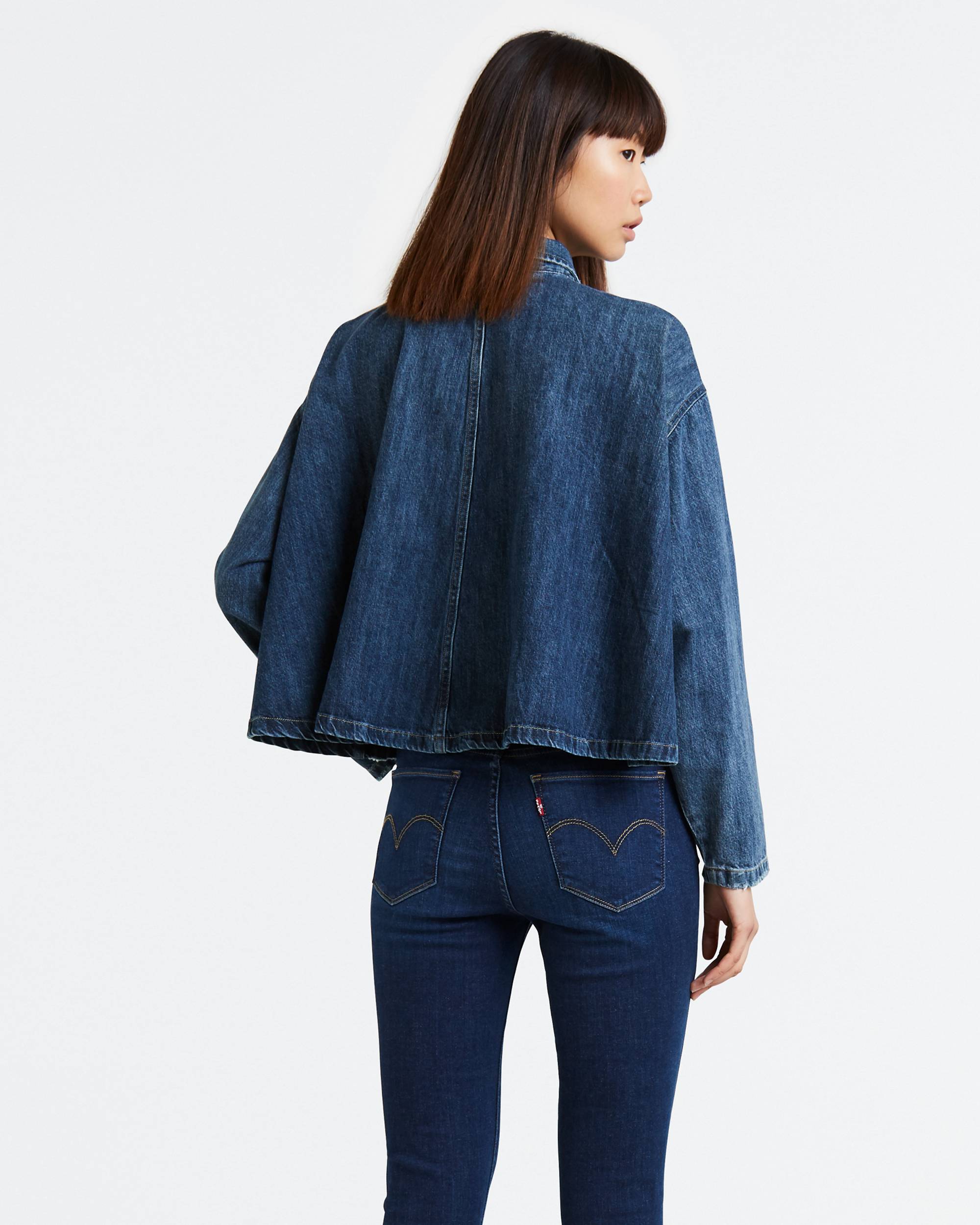Midori Cropped Denim Shirt 2