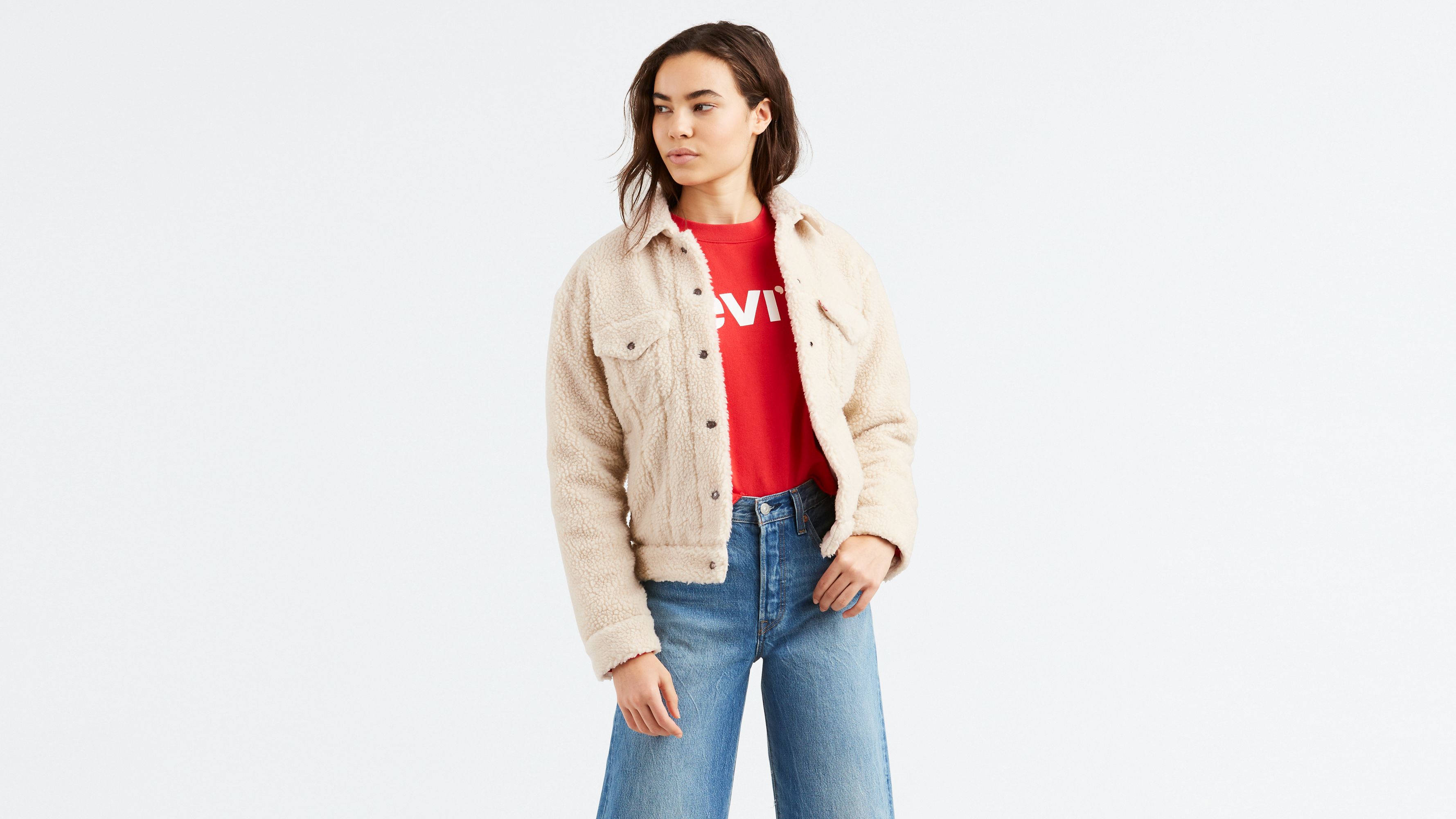 levi's all over sherpa jacket