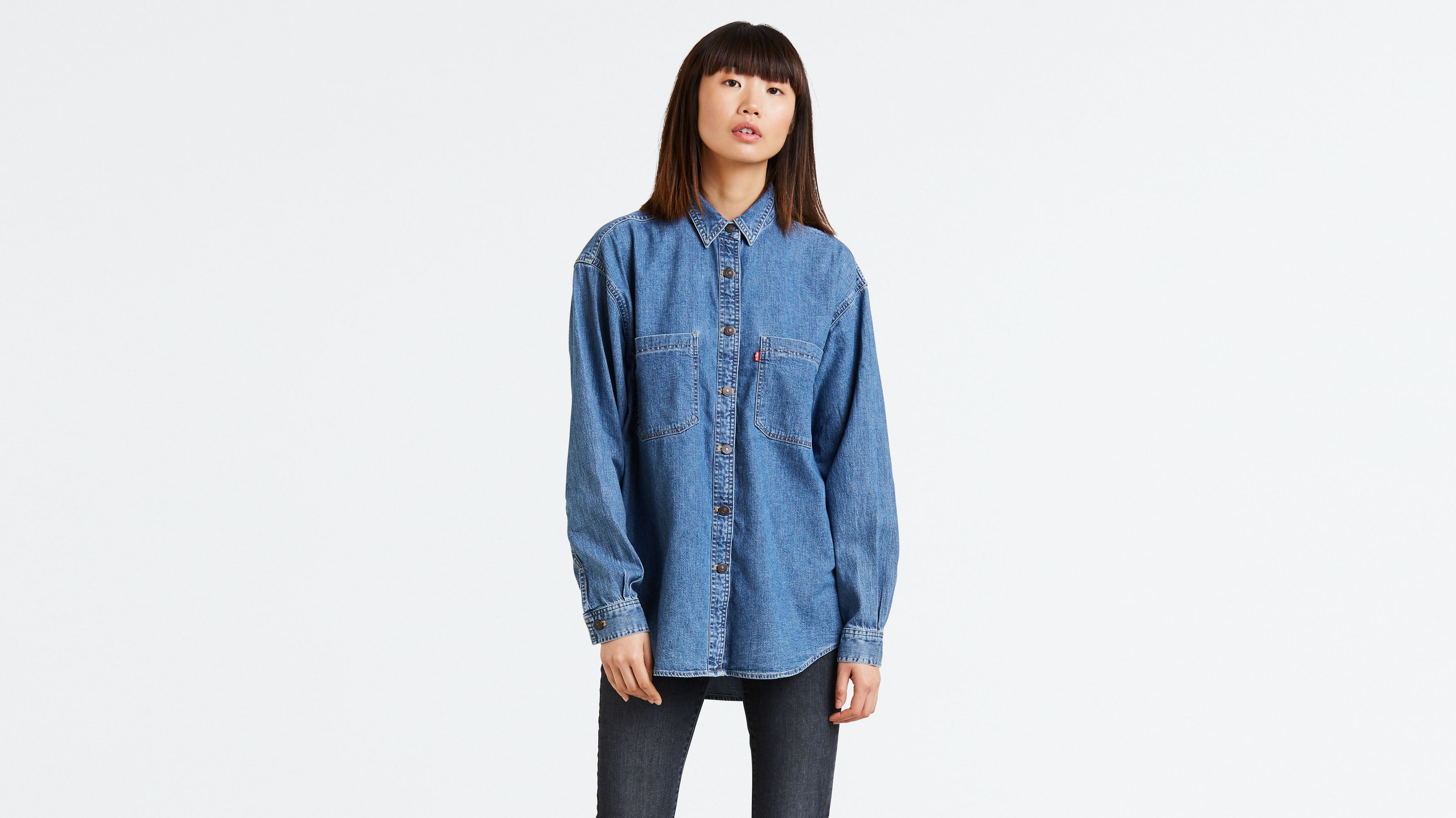 Levi's Ultimate Western Denim Shirt, Women's Fashion, Tops, Blouses on  Carousell