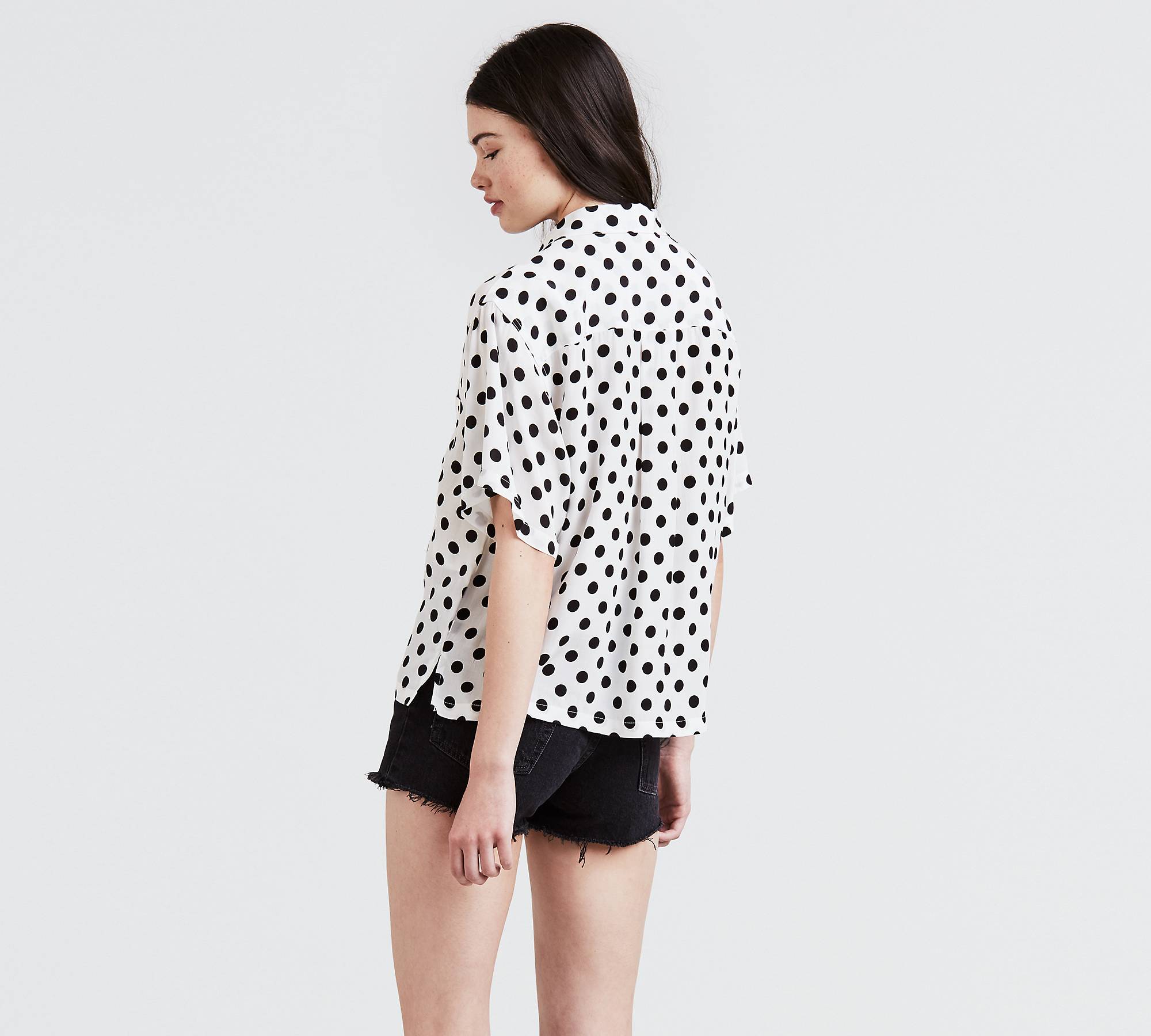 Short Sleeve Polka Dot Shirt - White | Levi's® US