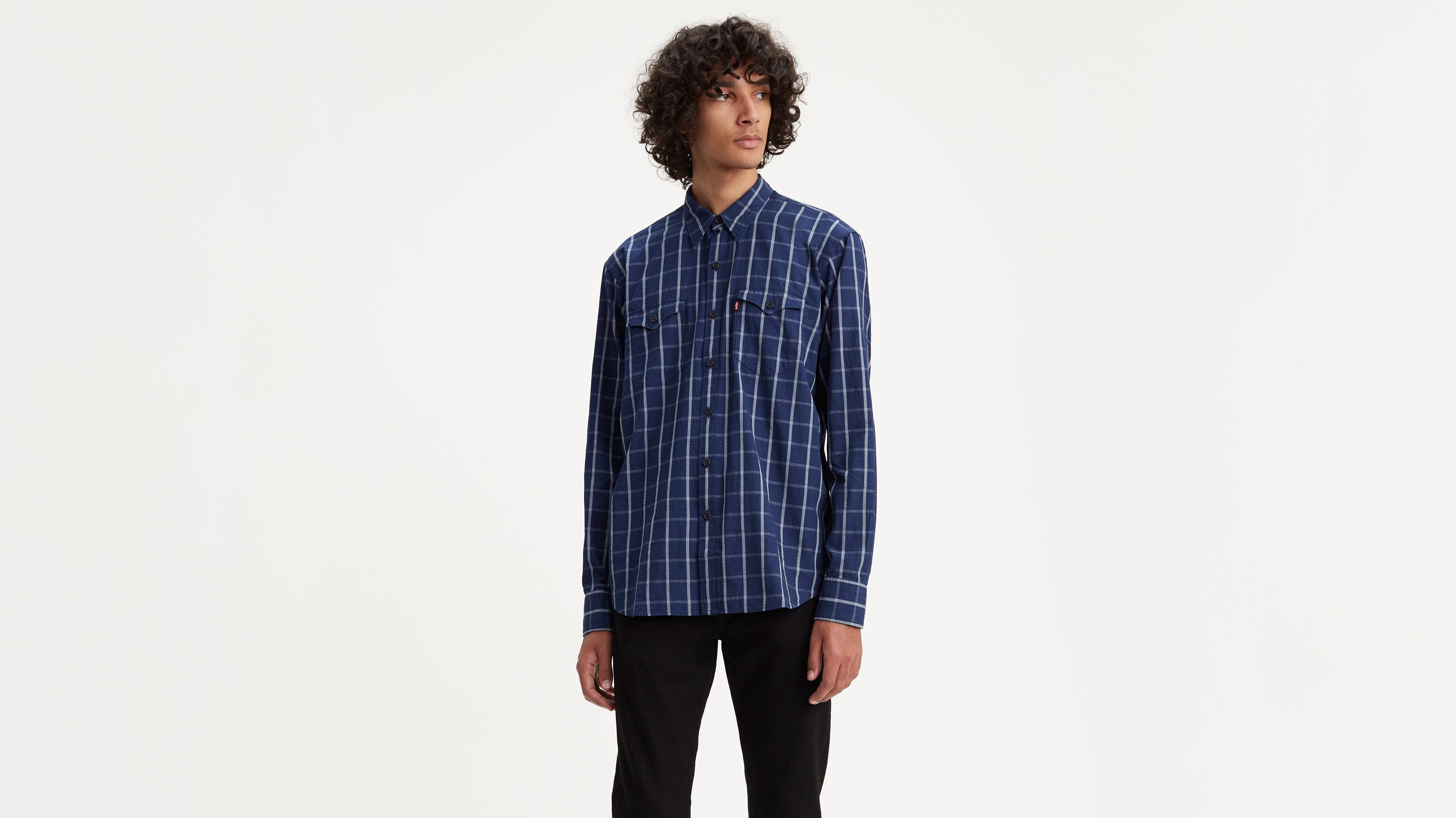 Plaid Western Shirt - Blue | Levi's® US
