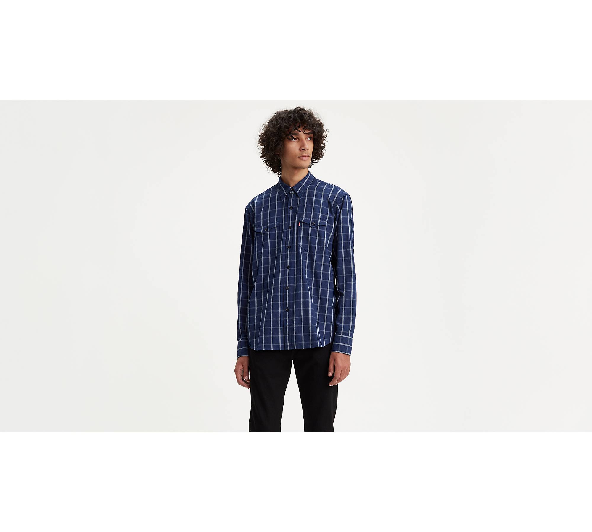 Plaid Western Shirt - Blue | Levi's® US