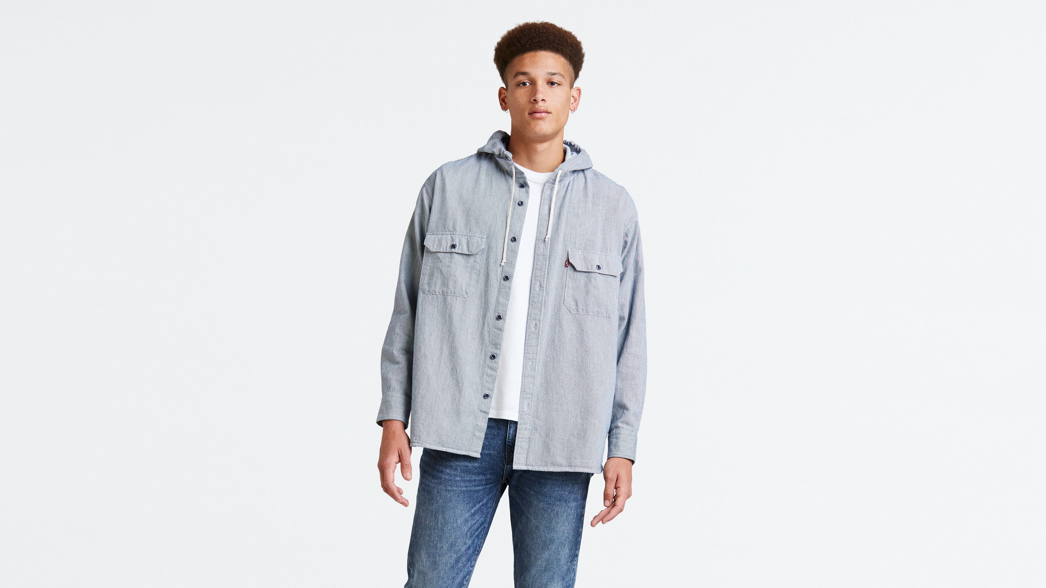 levi's hooded worker