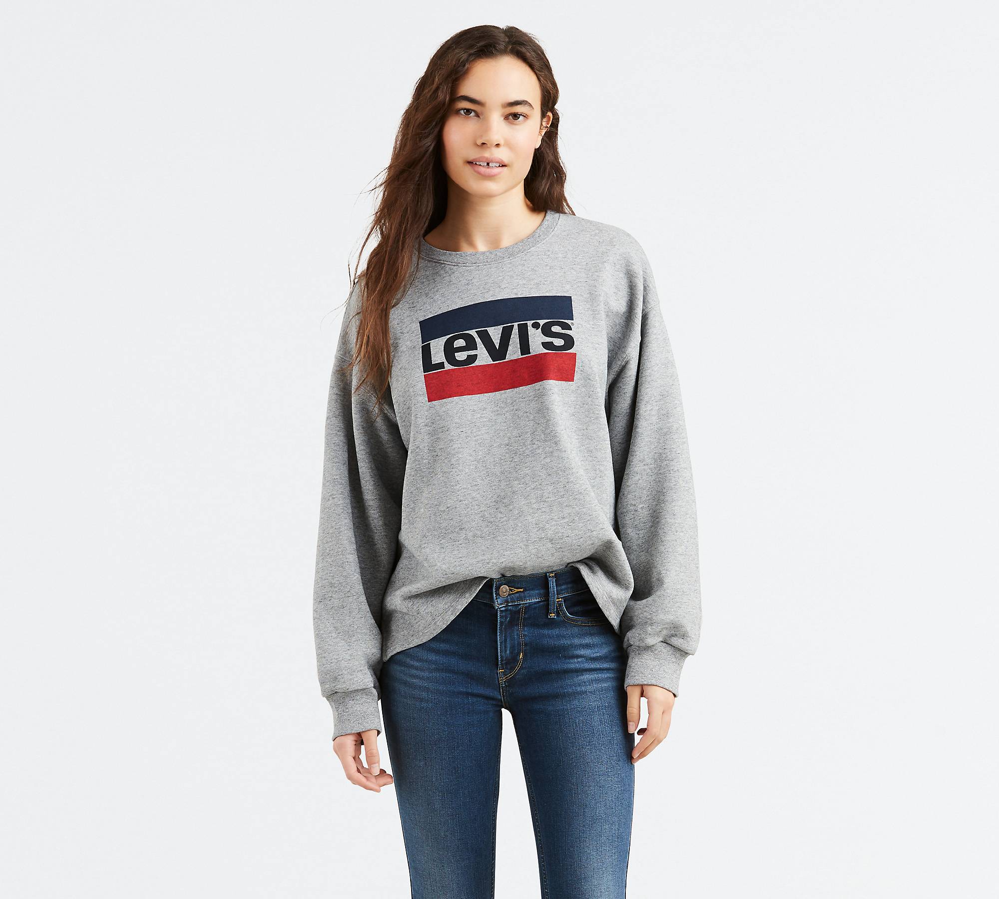 Graphic Big Sleeve Sweatshirt - Grey | Levi's®