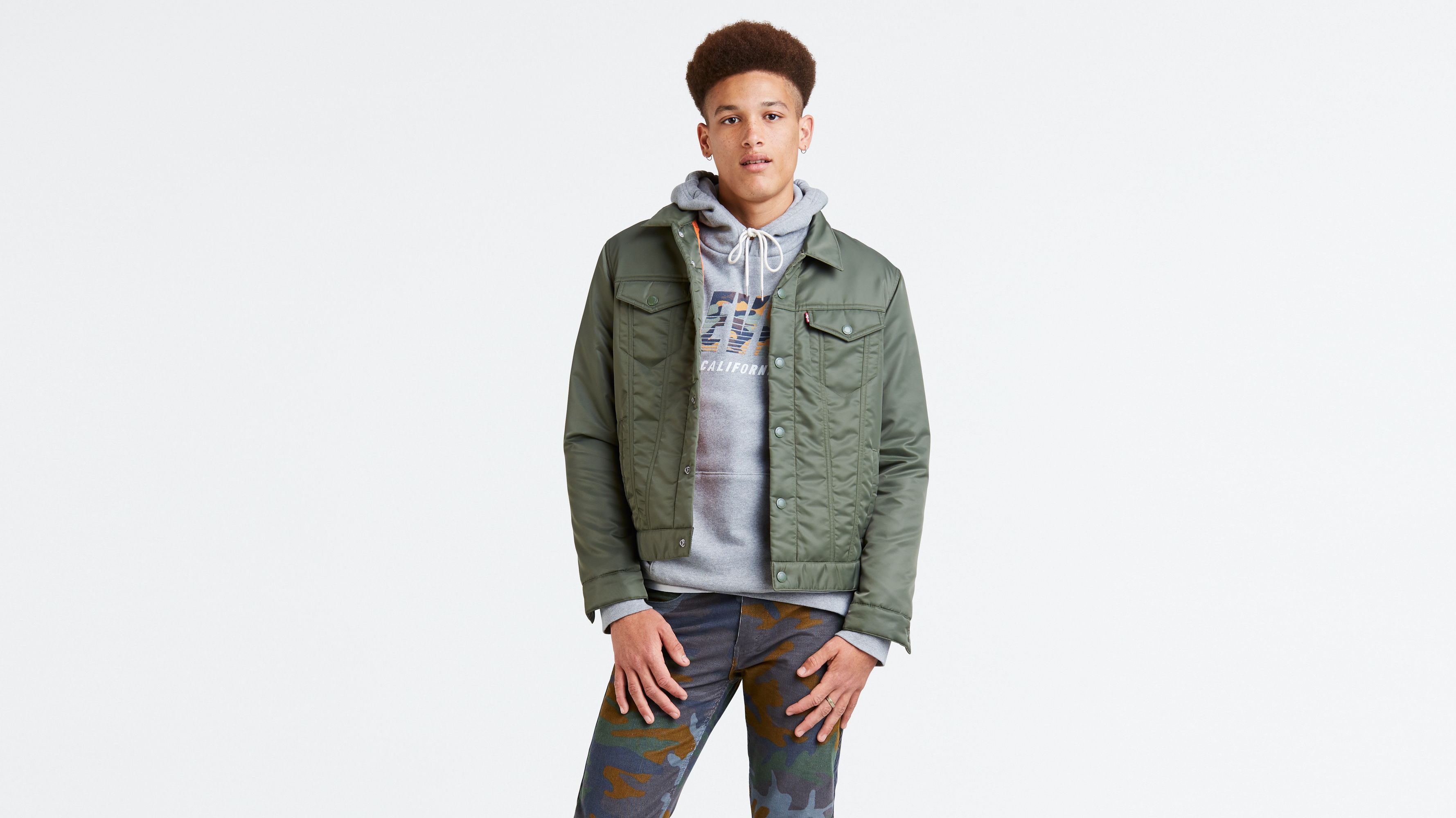 Thermore Trucker Jacket - Green | Levi 
