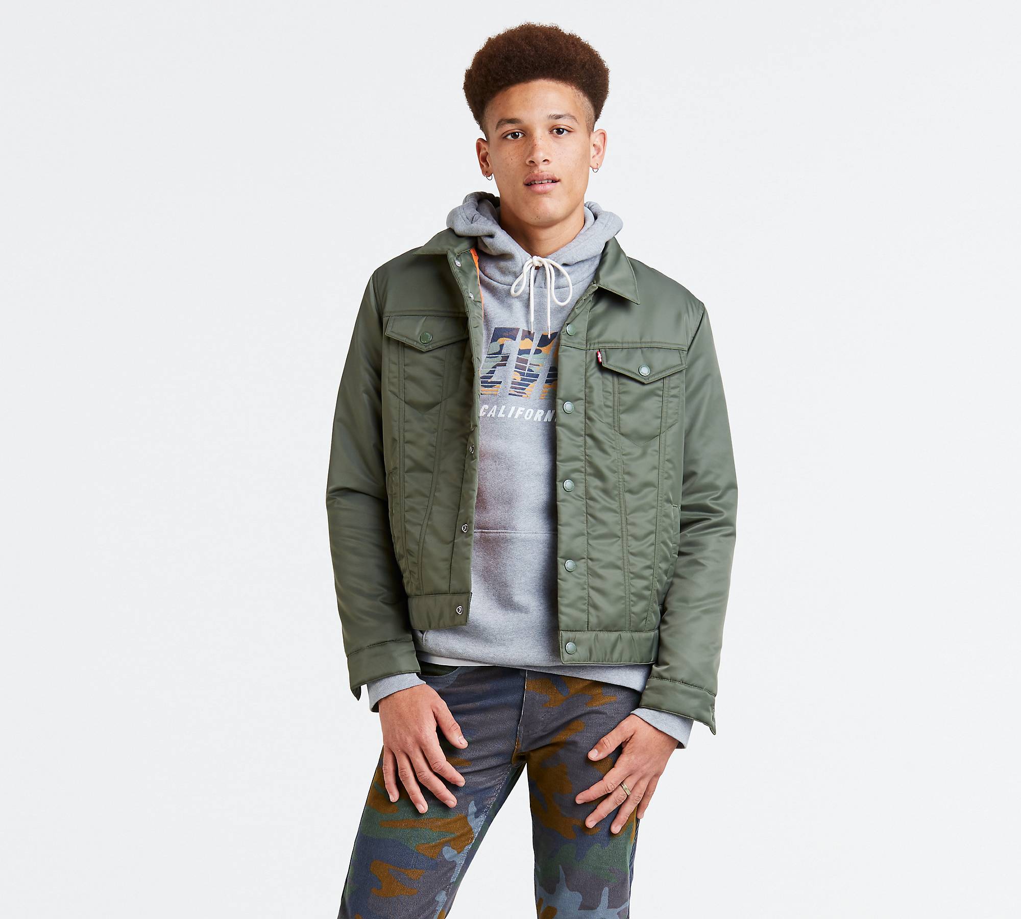 Thermore Trucker Jacket - Green | Levi's® US