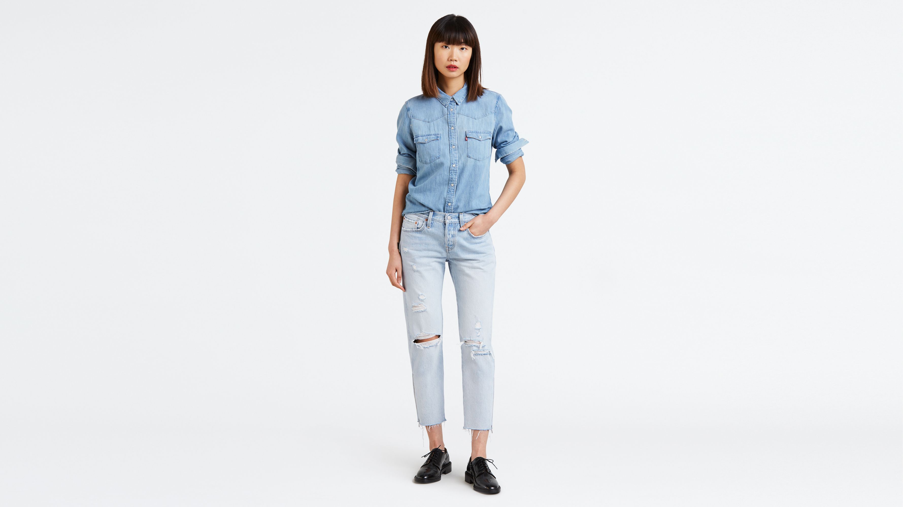 levi's 501 taper jeans just a girl