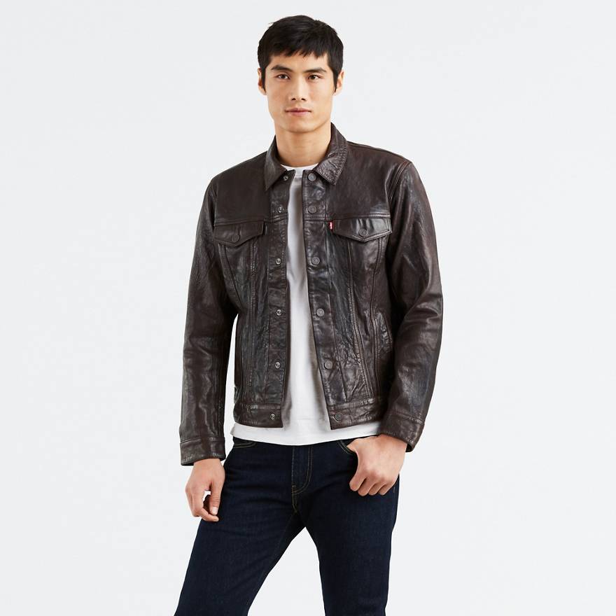 Leather Trucker Jacket 1