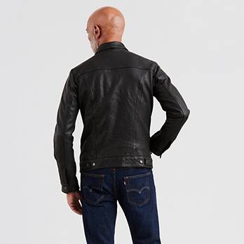 Leather Trucker Jacket - Black | Levi's® US