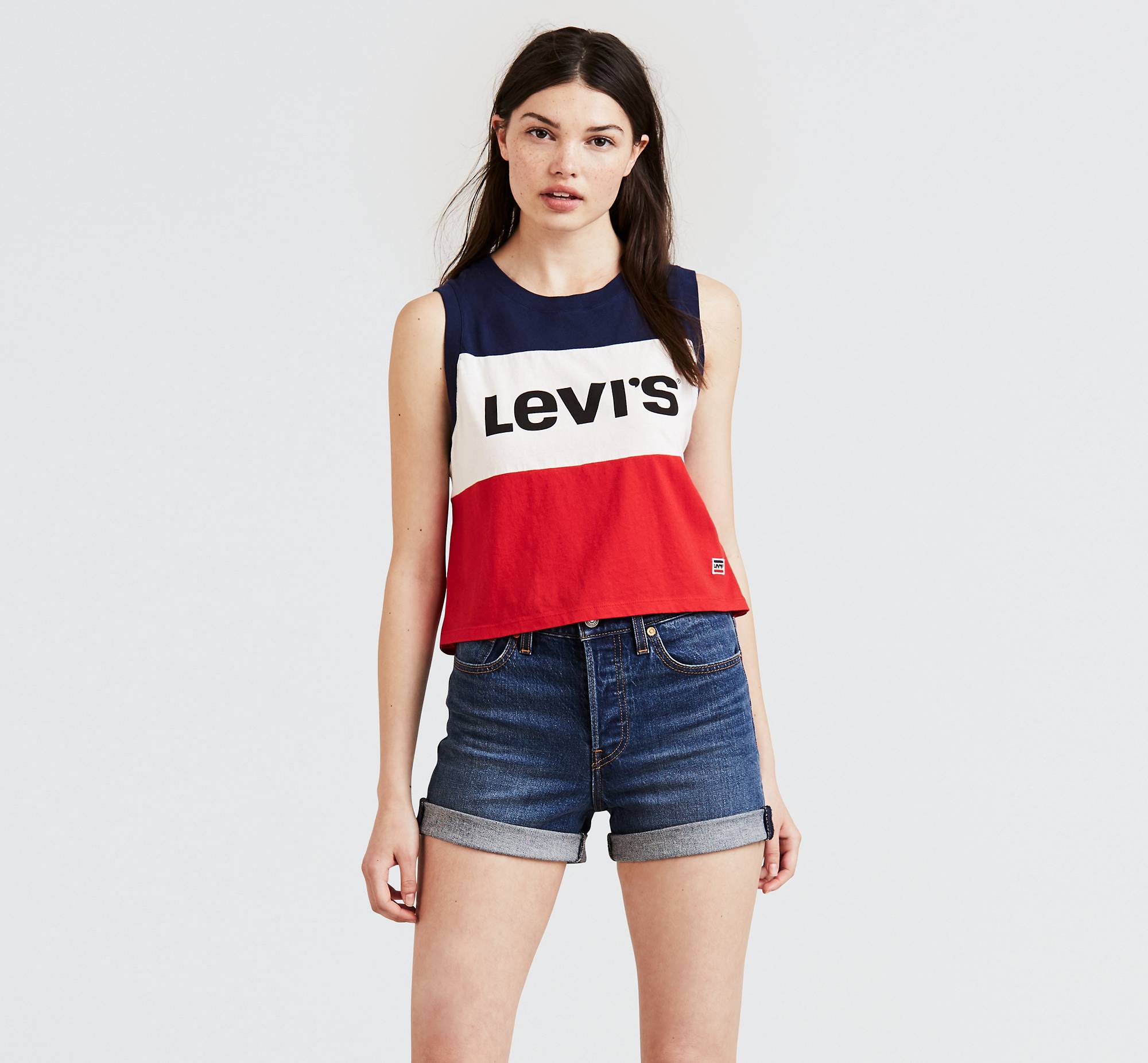 Colorblock Crop Tank Top - Multi-color | Levi's® US