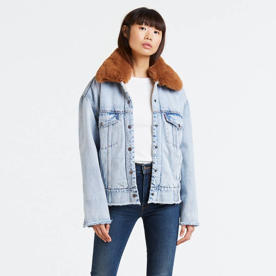 Oversized Sherpa Trucker Jacket 1